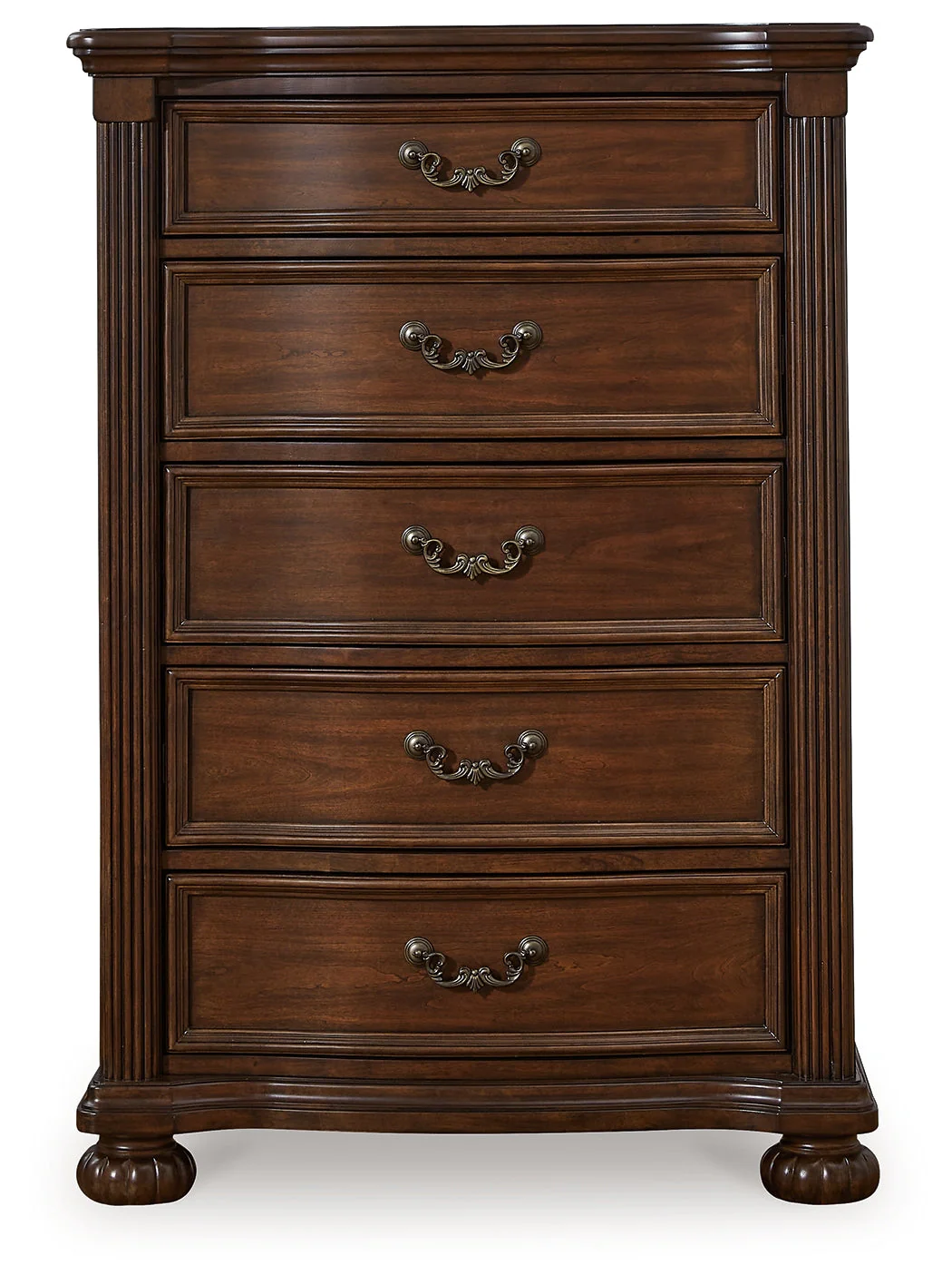Lavinton Brown Queen Poster Bed, Dresser, Mirror, Chest and Nightstand (Online Special Price) - Image 3