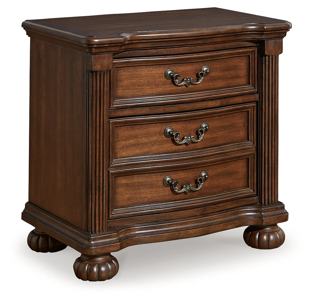 Lavinton Brown Queen Poster Bedroom Set with Dresser, Mirror, Chest and 2 Nightstands (Online Special Price) - Image 15