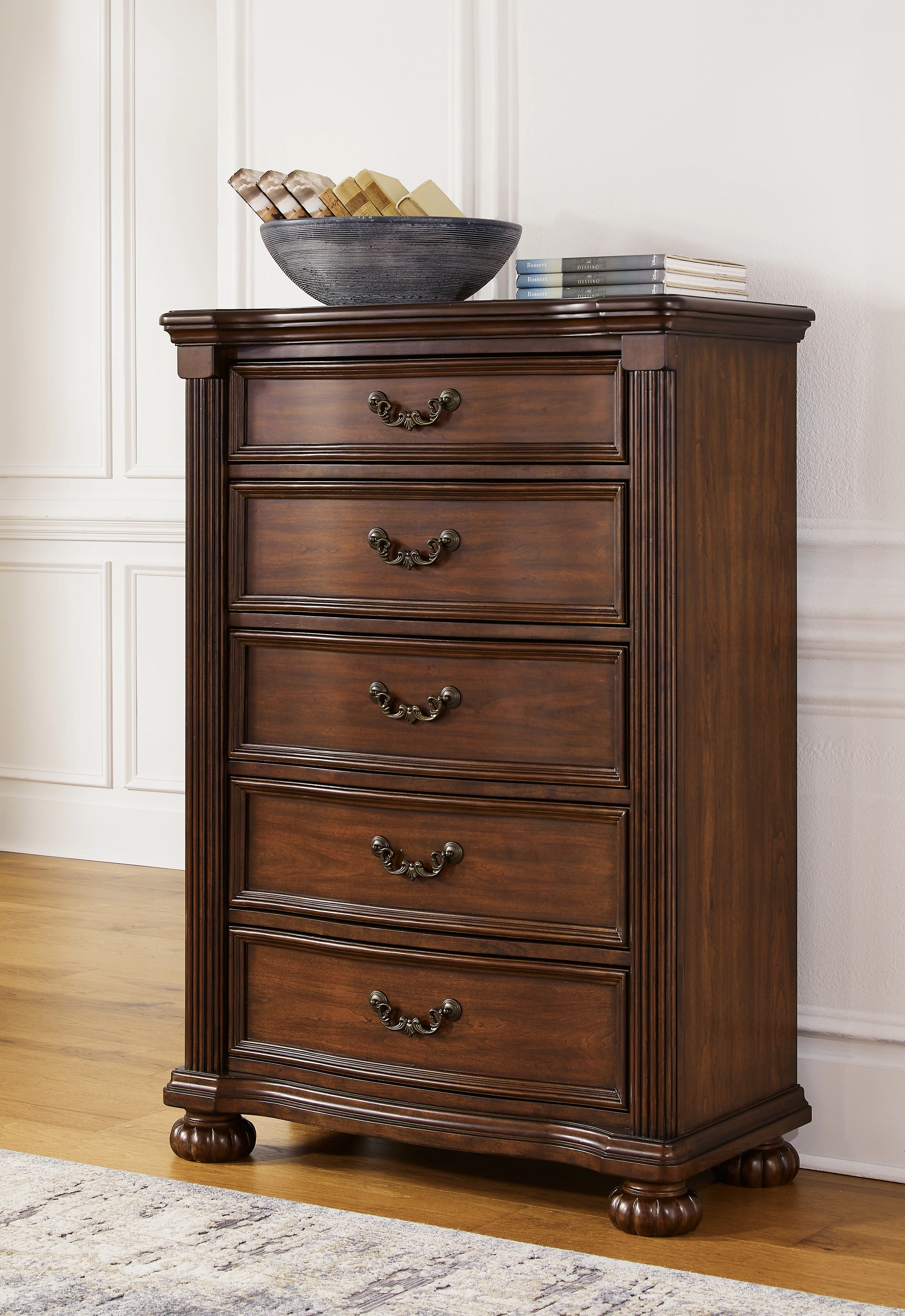 Lavinton Brown Queen Poster Bedroom Set with Dresser, Mirror, Chest and 2 Nightstands - Image 20