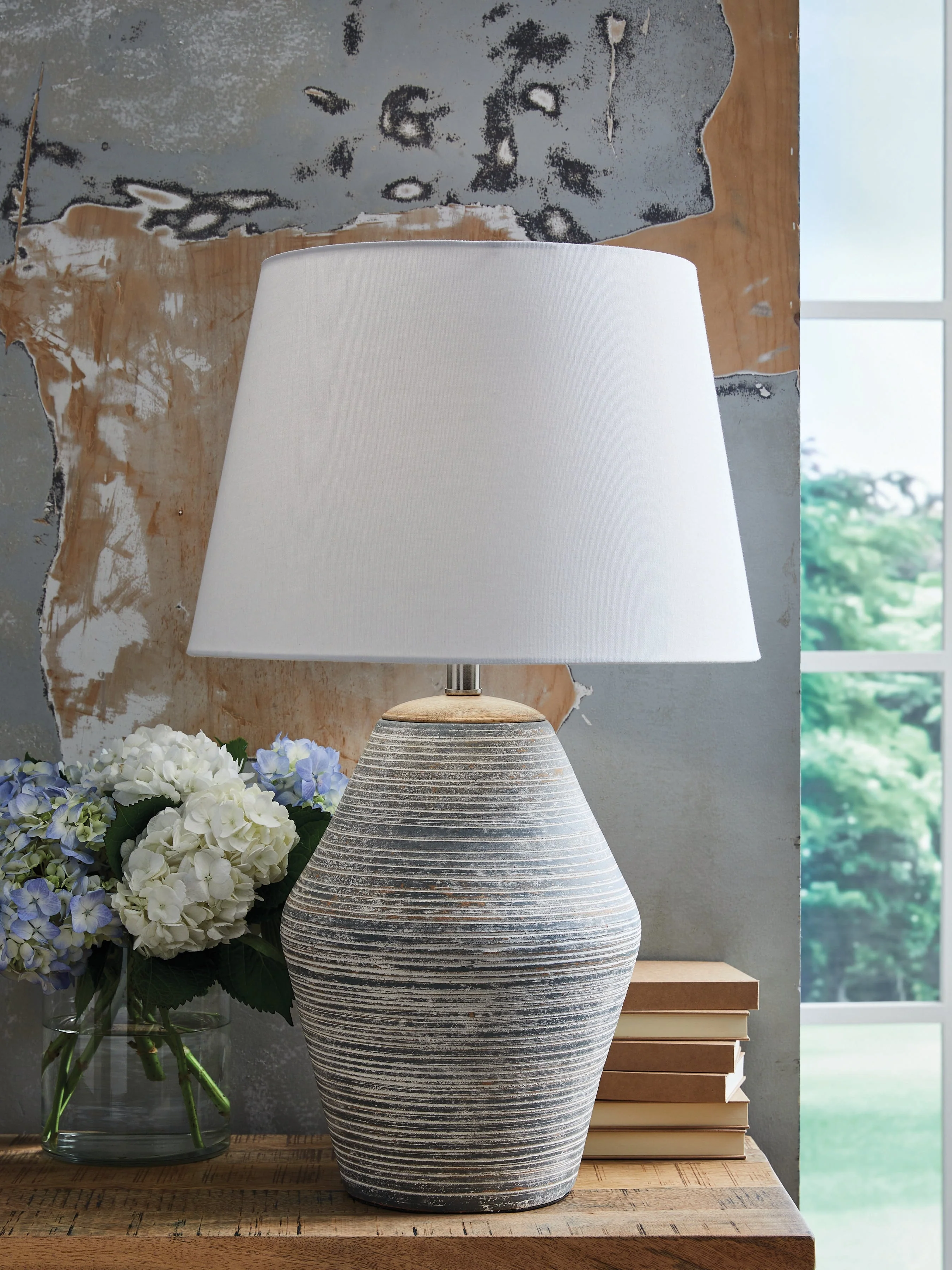 Lawrock Antique Blue Terracotta Table Lamp (1/CN) (Online Special Price) - Image 2