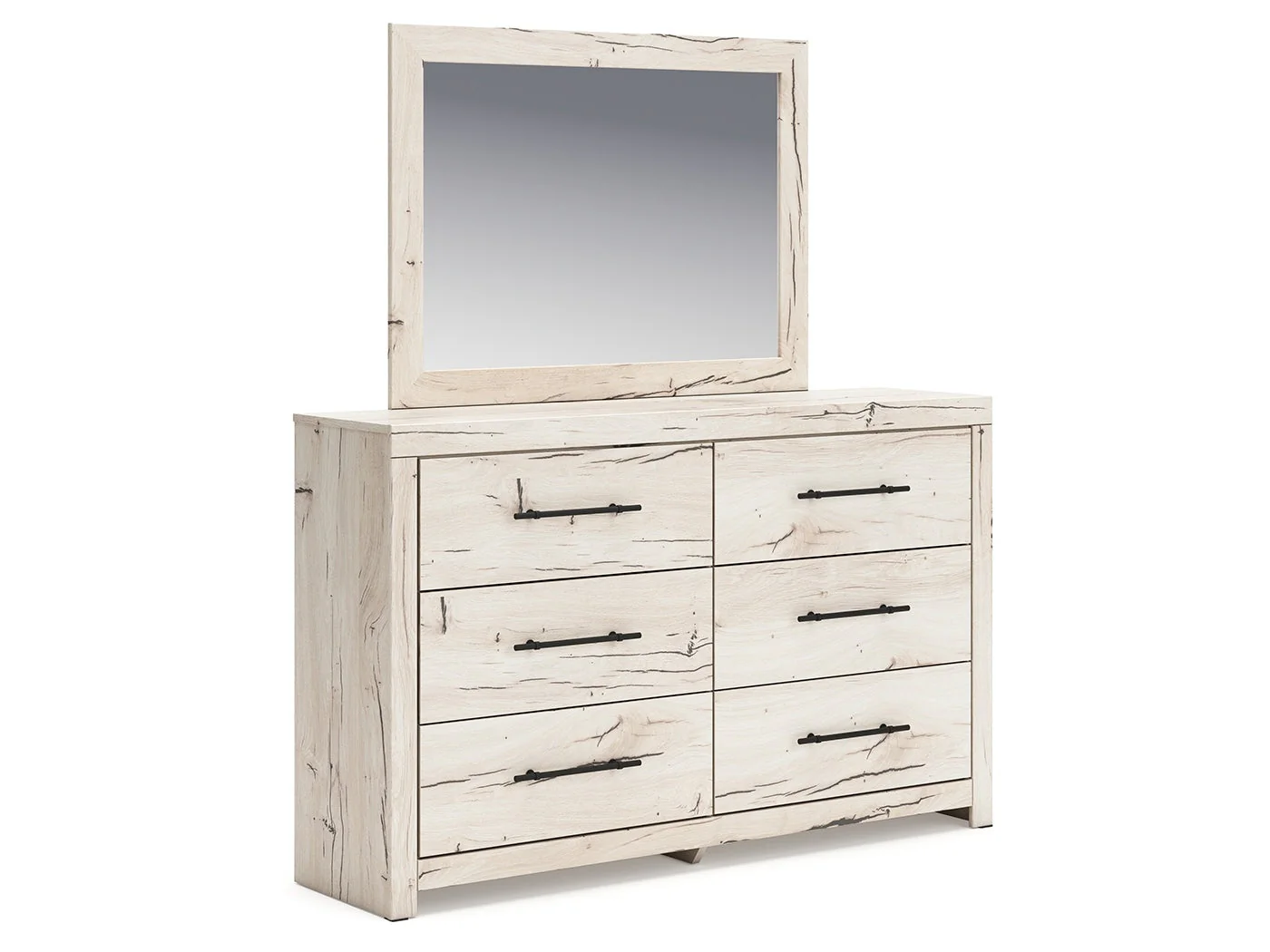 Lawroy Light Natural Dresser and Mirror (Online Special Price)