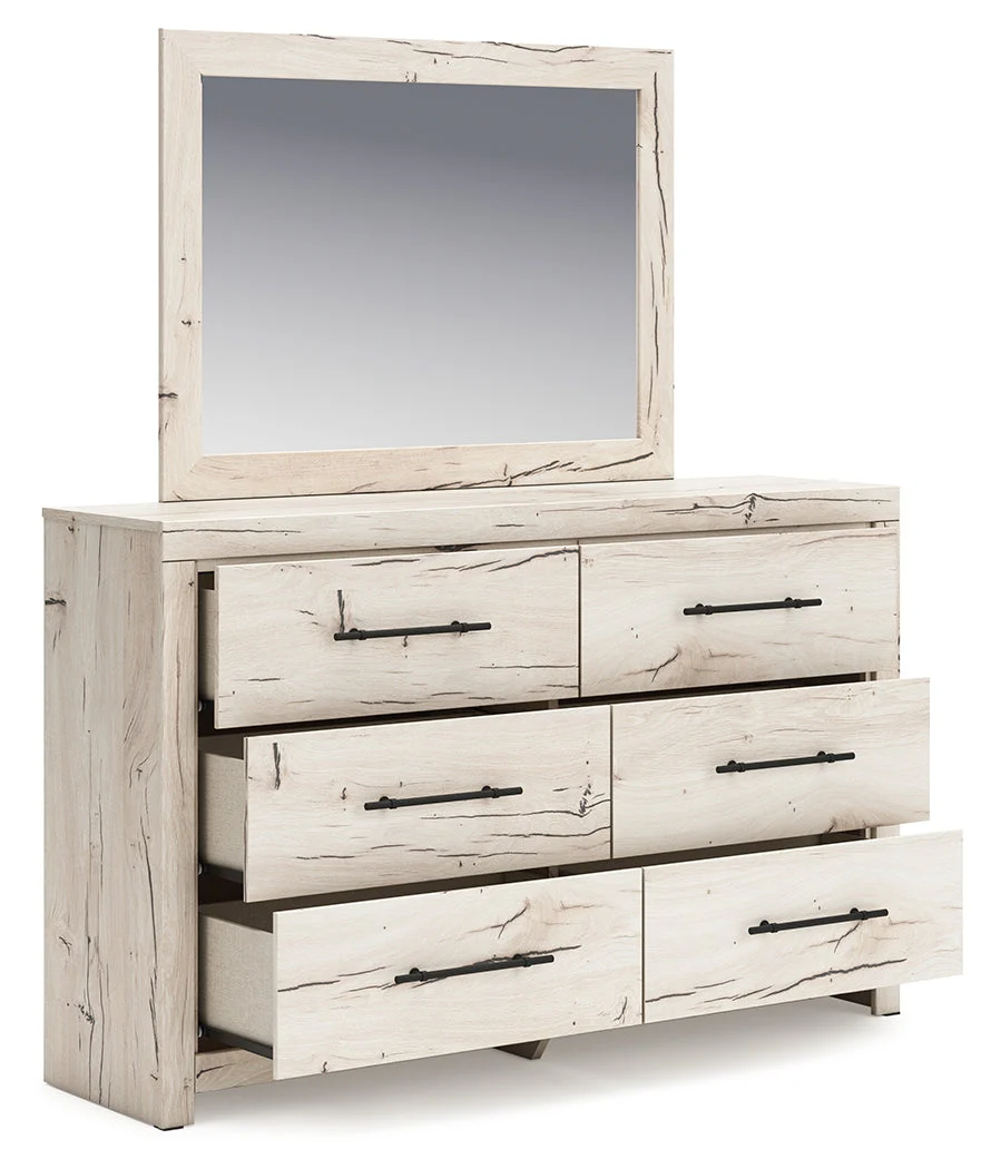Lawroy Light Natural Full Panel Bed & Dresser & Mirror (Online Special Price) - Image 4