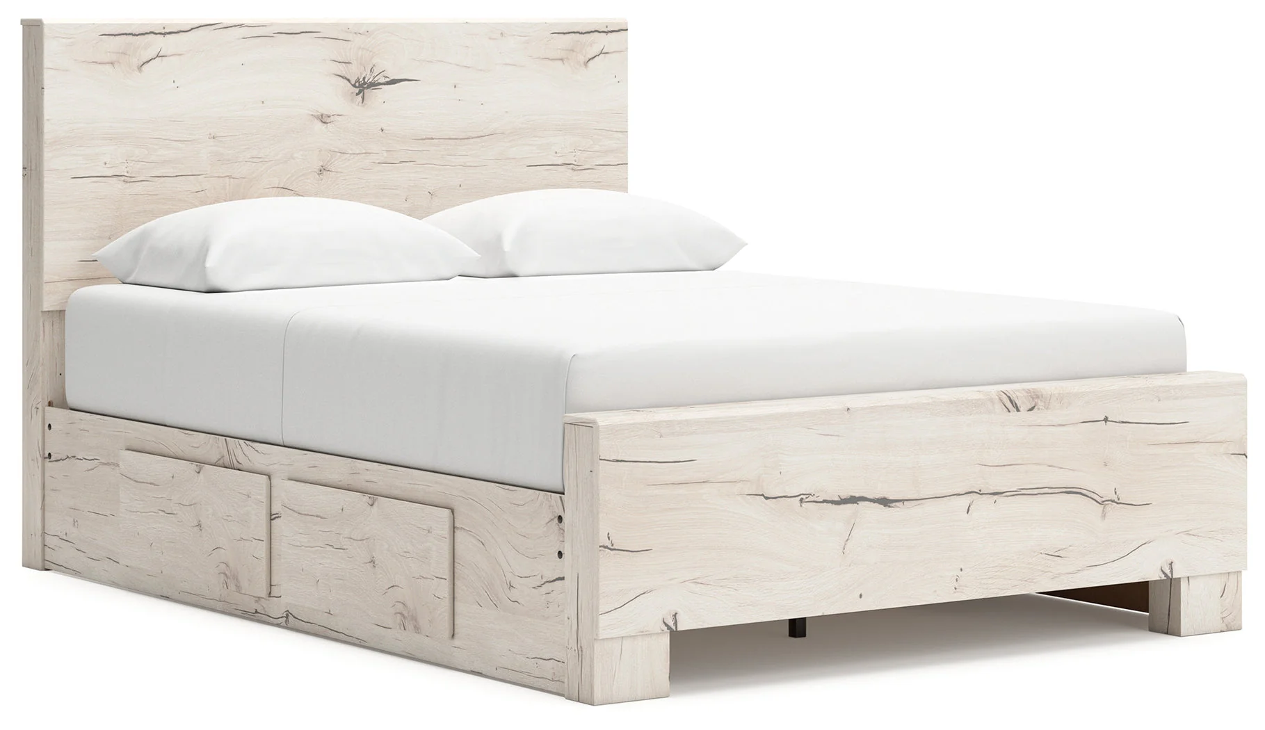 Lawroy Light Natural Full Panel Bed with Storage (Online Special Price) - Image 2