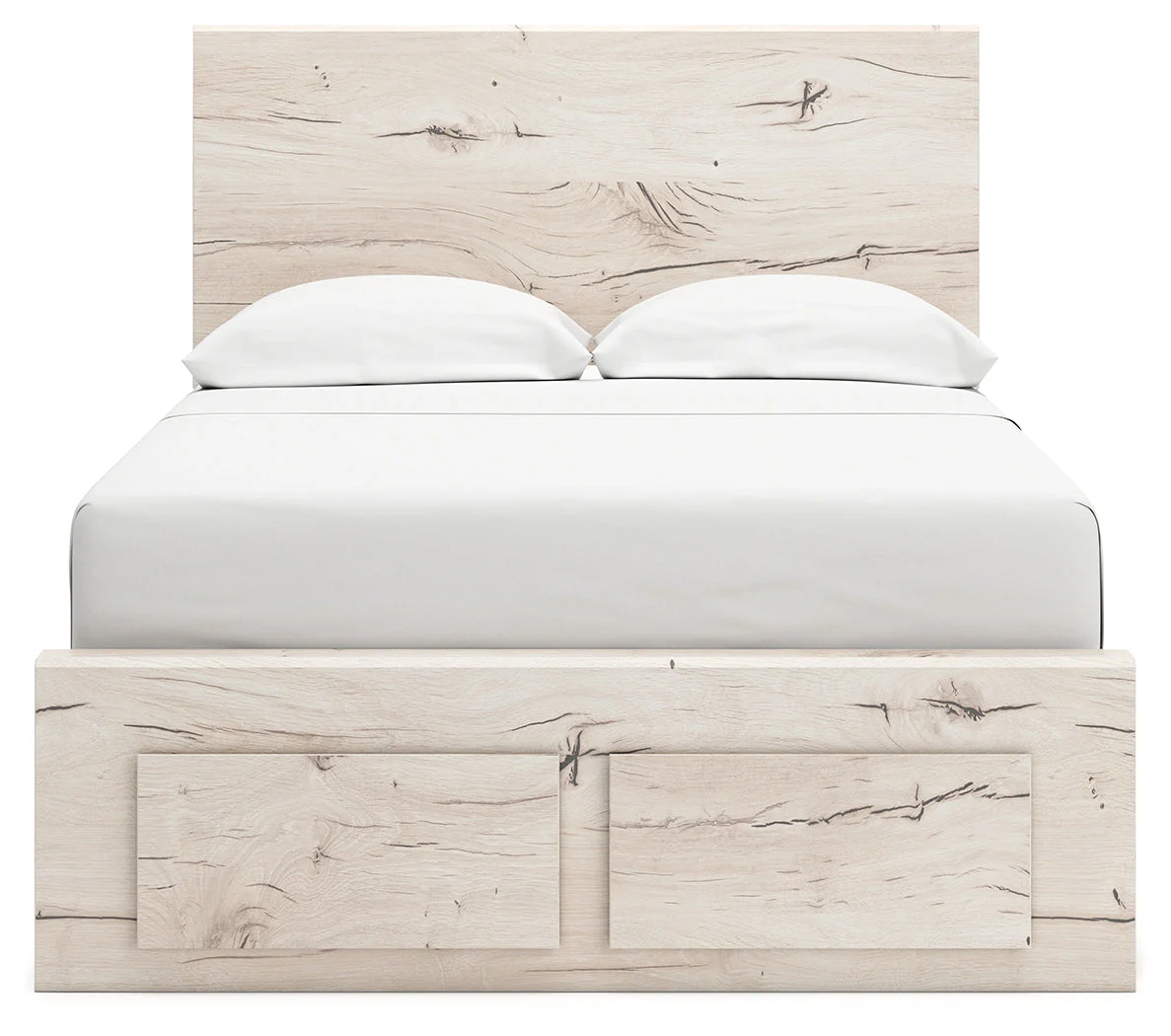 Lawroy Light Natural Full Panel Storage Youth Bed 2 Drawers (Online Special Price) - Image 5