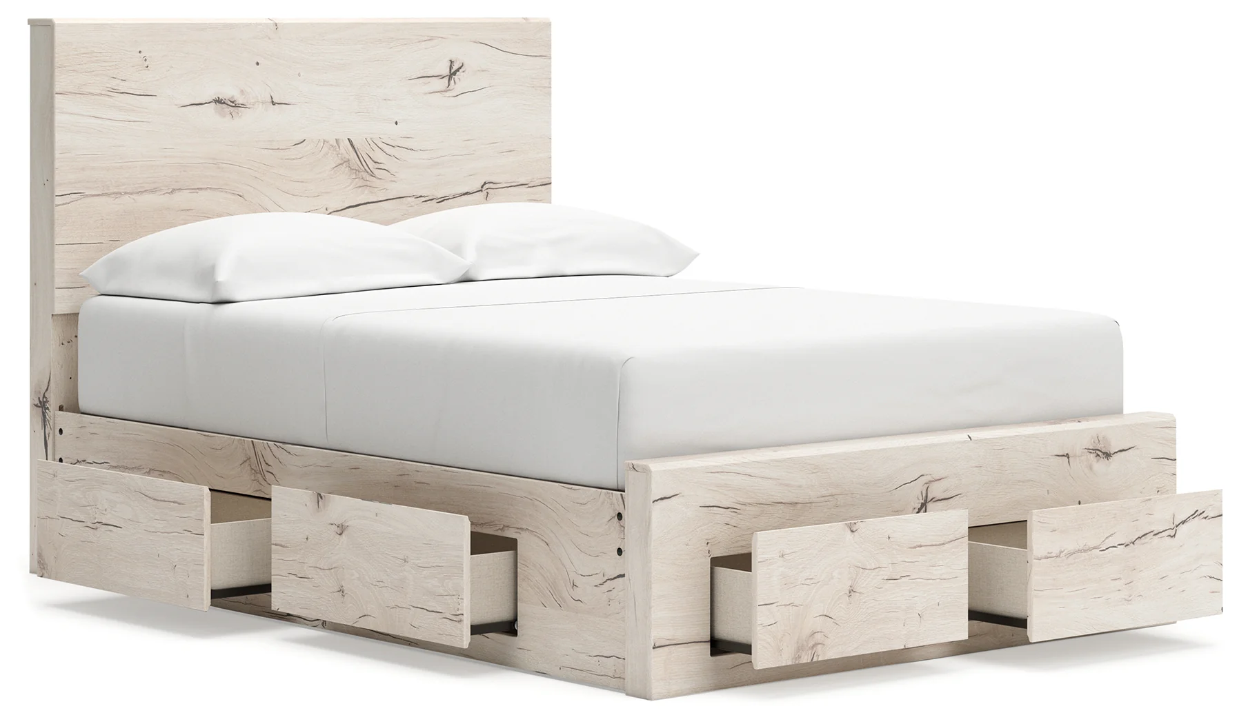 Lawroy Light Natural Full Storage Bedroom Set with Nightstand - Image 5