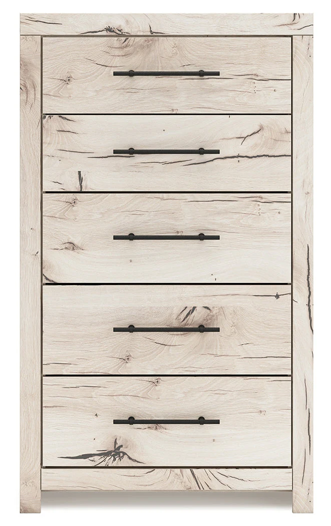 Lawroy Light Natural King Panel Bedroom Set with Dresser, Mirror, Chest and Nightstand (Online Special Price) - Image 9