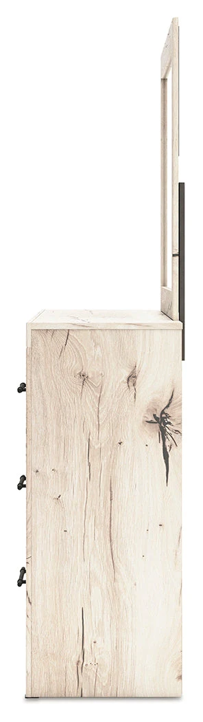 Lawroy Light Natural King Panel Headboard & Dresser & Mirror (Online Special Price) - Image 7