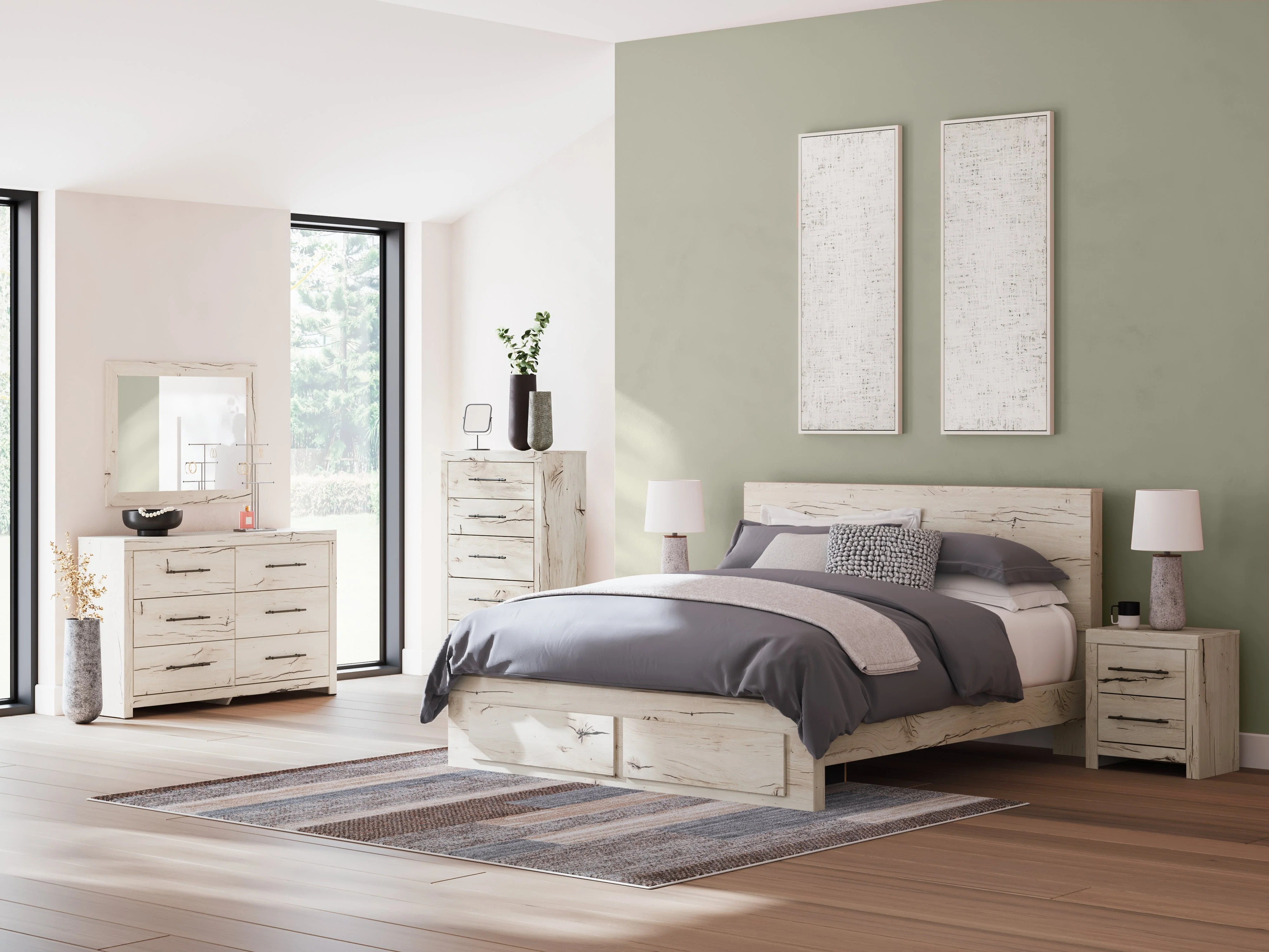 Lawroy Light Natural King Panel Storage Bed (Online Special Price) - Image 10