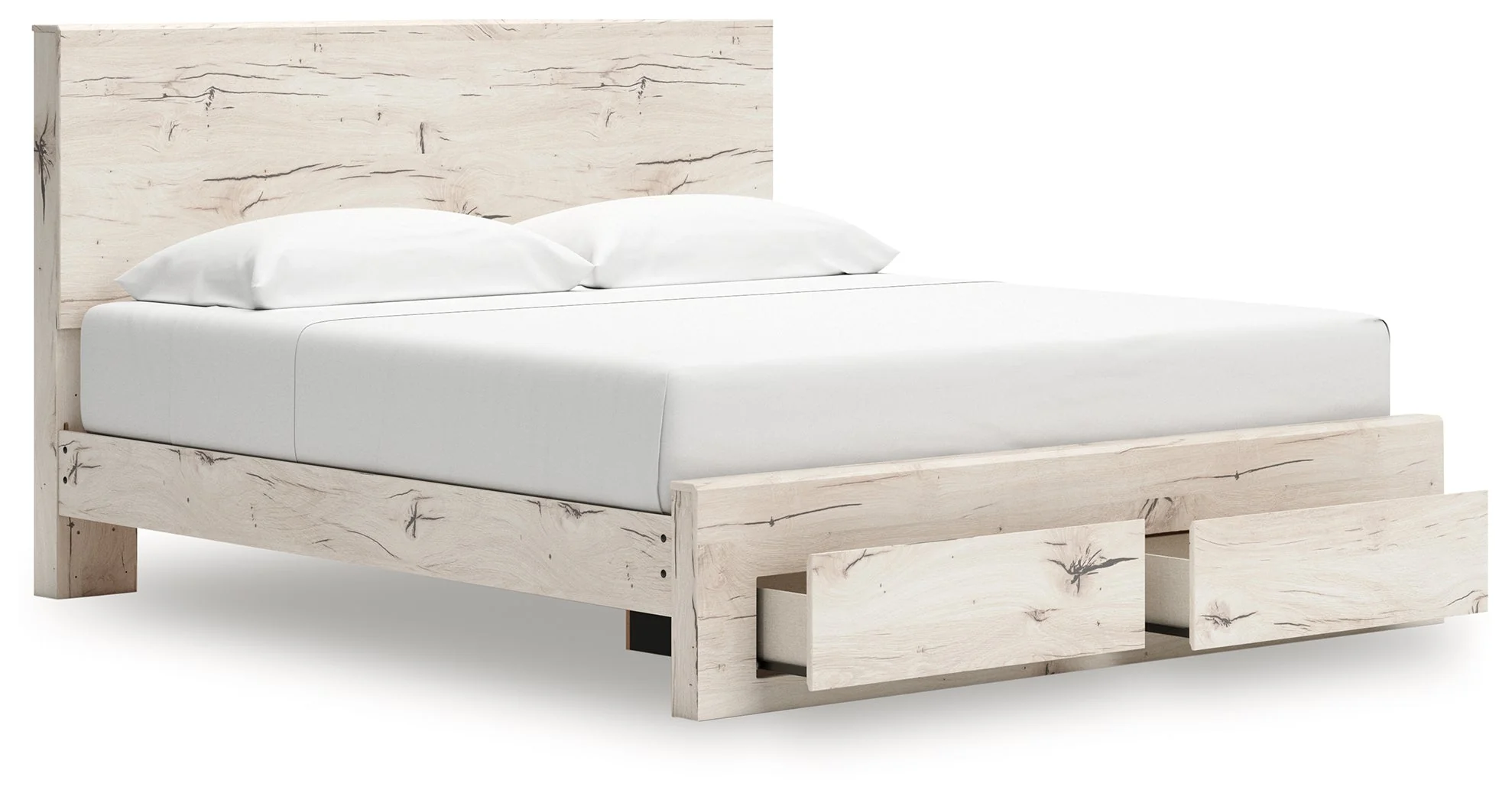 Lawroy Light Natural King Panel Storage Bed (Online Special Price) - Image 3
