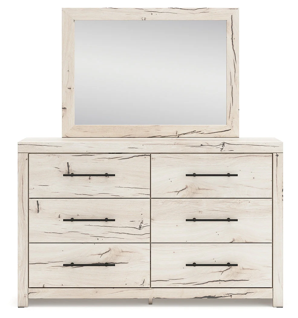 Lawroy Light Natural Queen Panel Storage Bed & Dresser & Mirror (Online Special Price) - Image 3