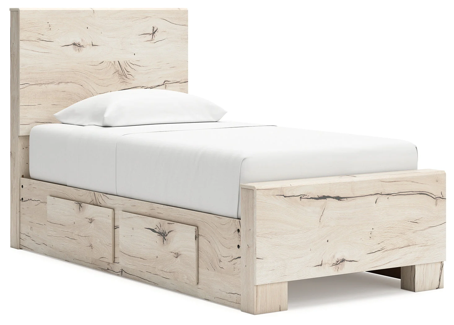 Lawroy Light Natural Twin Panel Youth Bed with Storage (Online Special Price) - Image 3