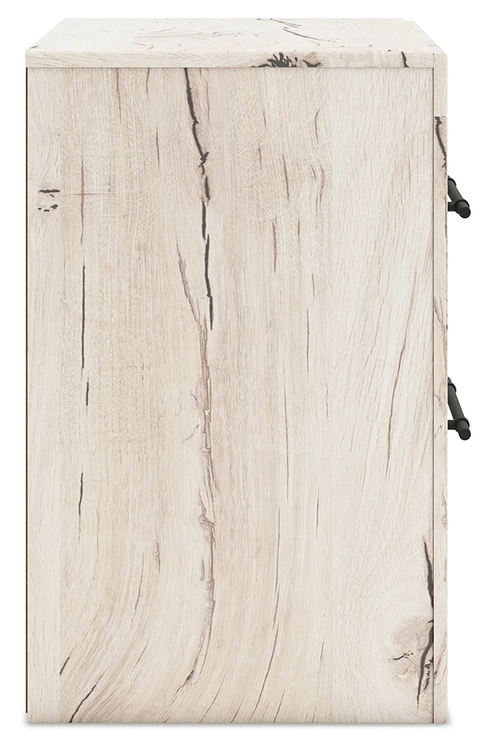 Lawroy Light Natural Twin Panel Bedroom Set with Storage and Nightstand - Image 14