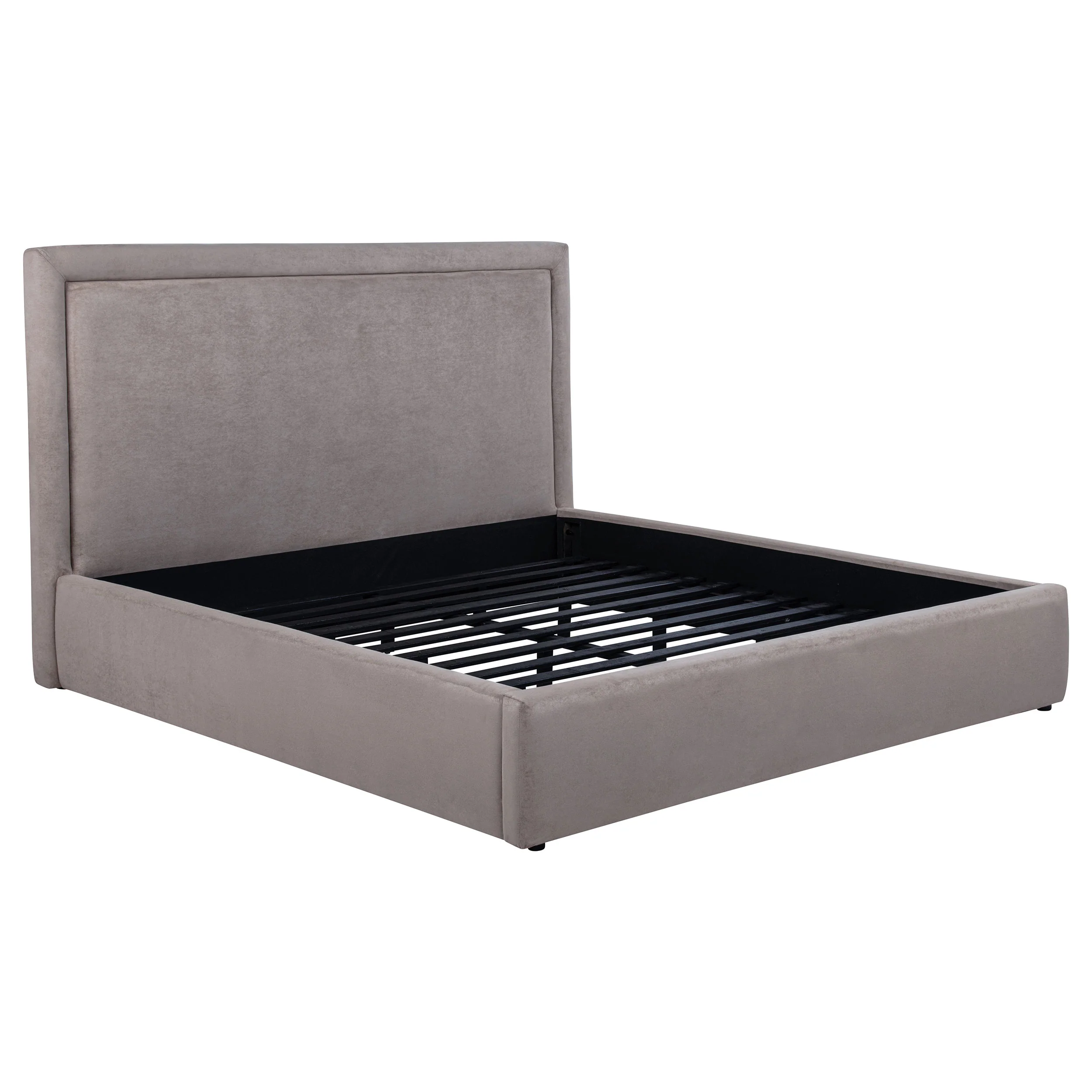 Lawson Mushroom 55-inch Upholstered Eastern King Platform Bed - Image 2