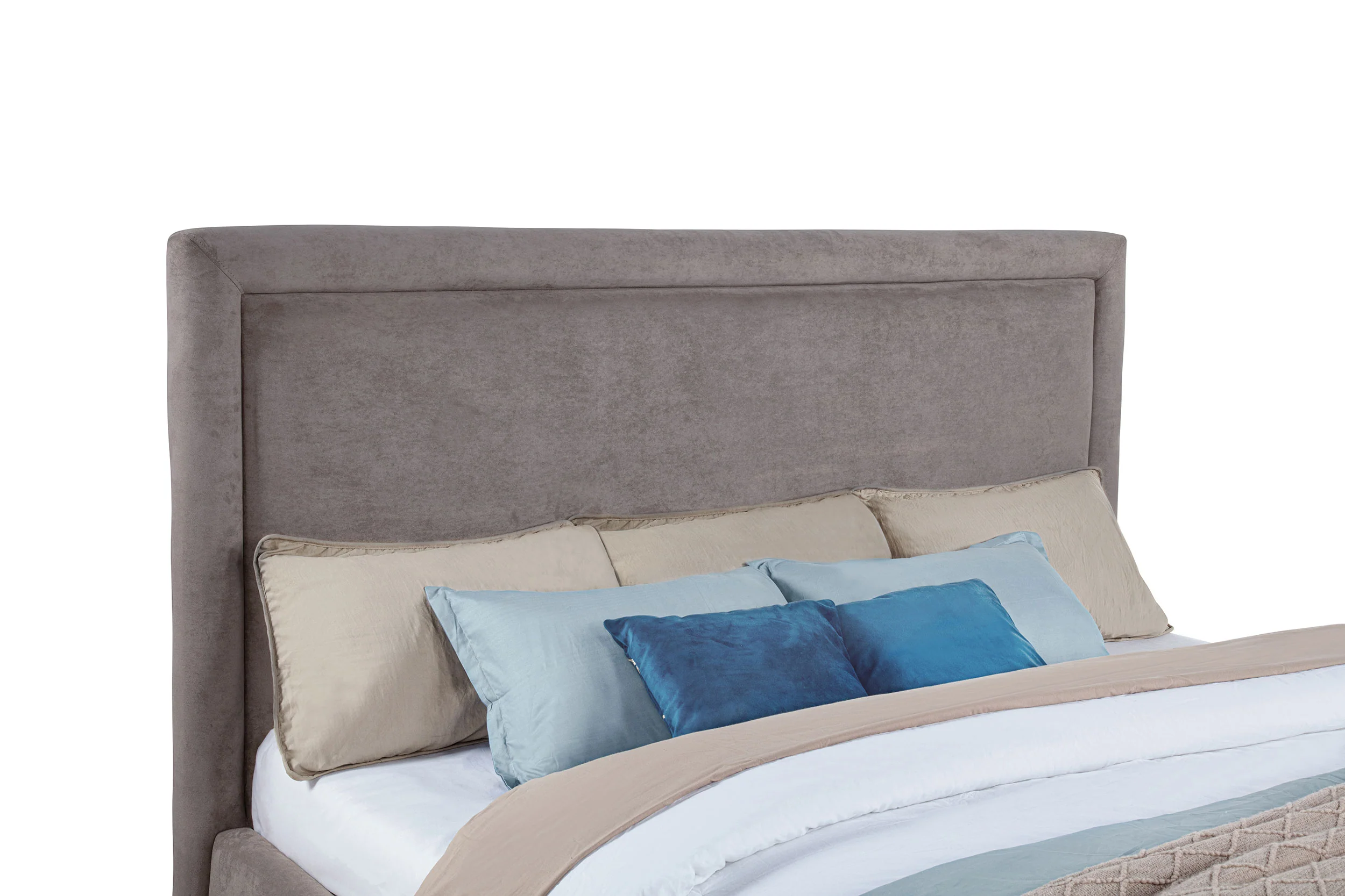 Lawson Mushroom 55-inch Upholstered Eastern King Platform Bed - Image 7
