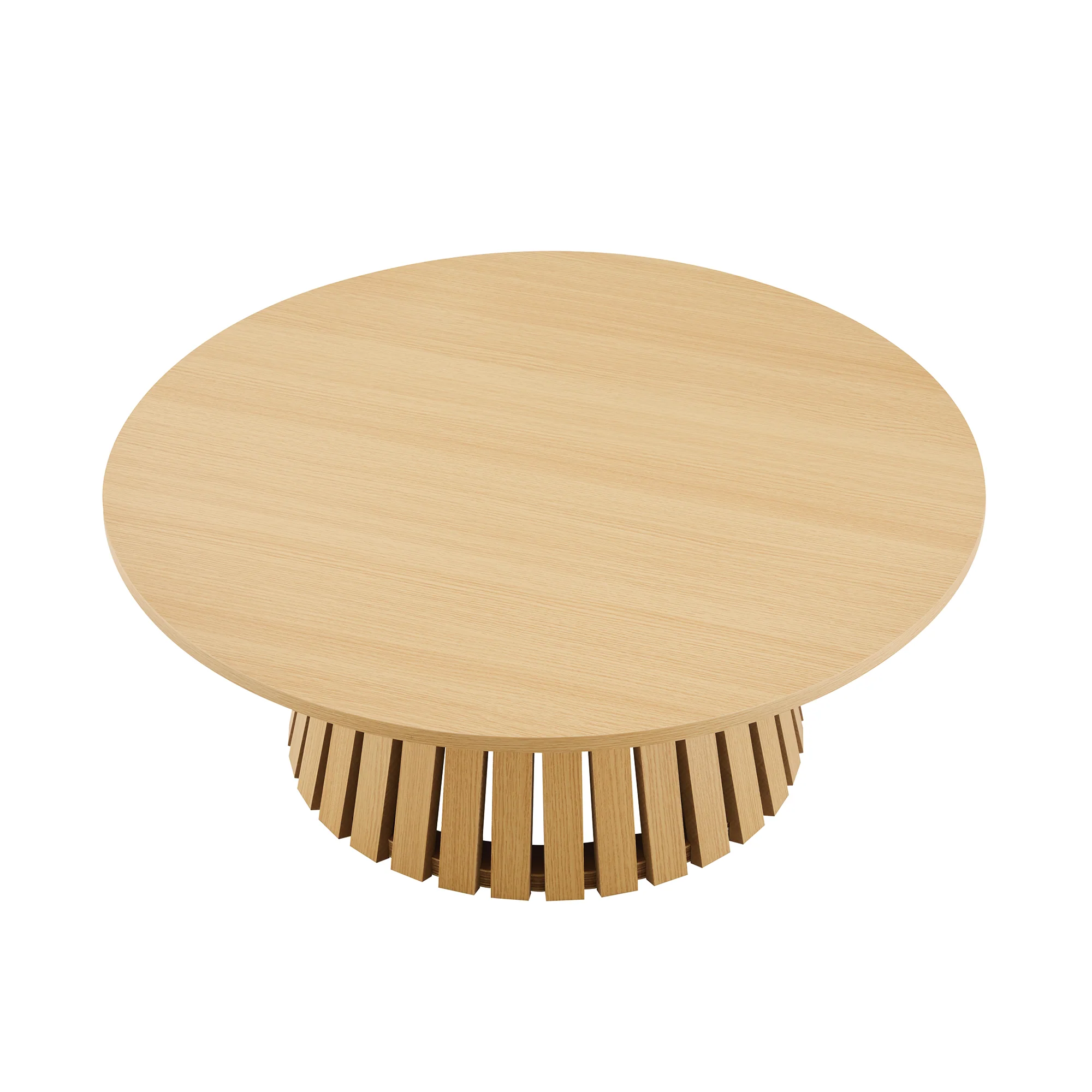 Layla 35.4" Coffee Table in Natural Oak - Image 6