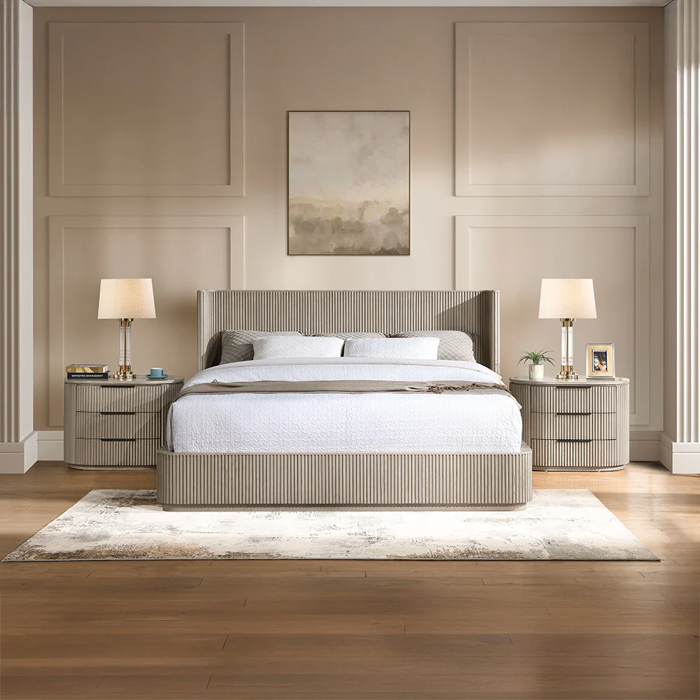 Leanna Light Oak Queen Bed - Image 6