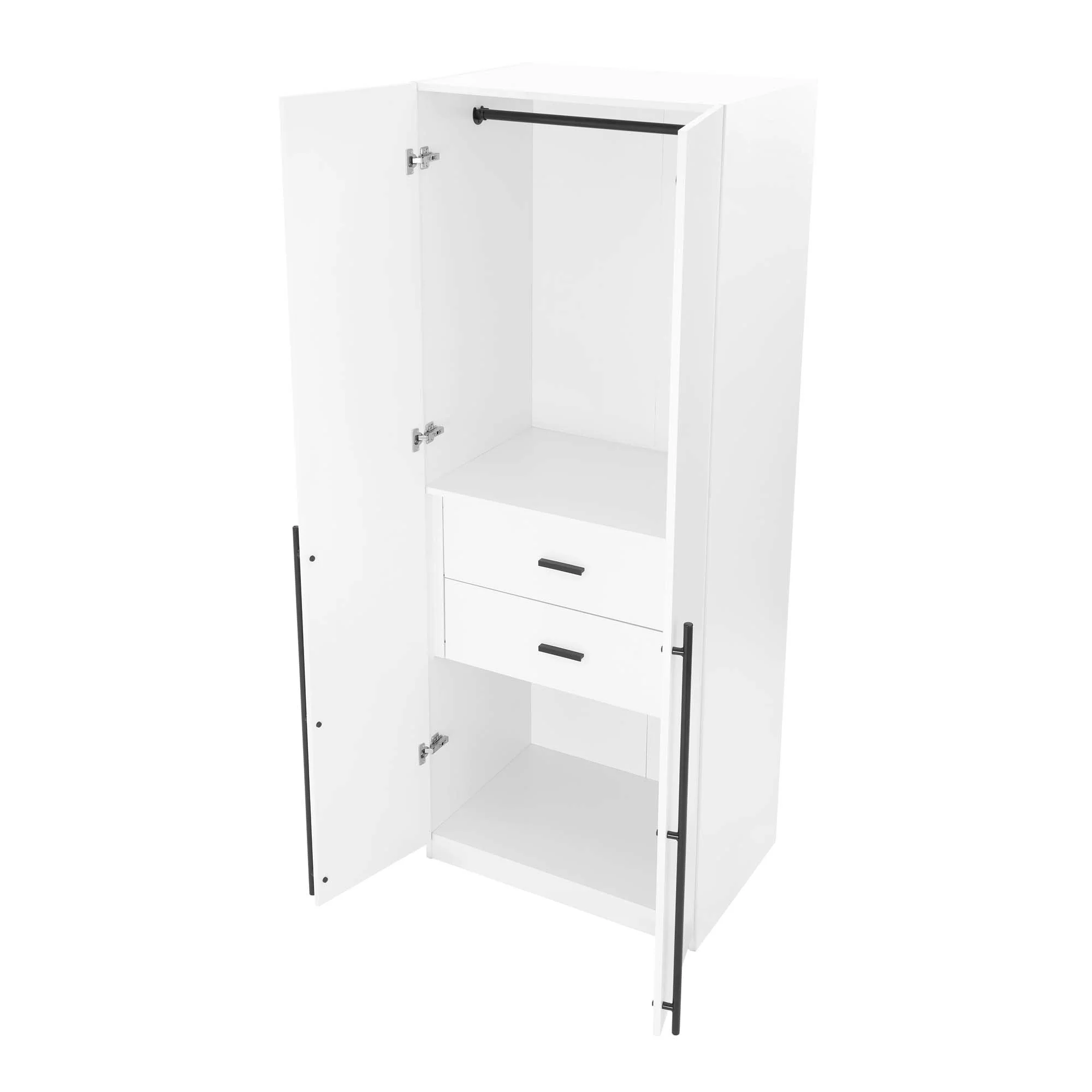 Lee 3-Piece Module Wardrobe Closet in White - Image 14