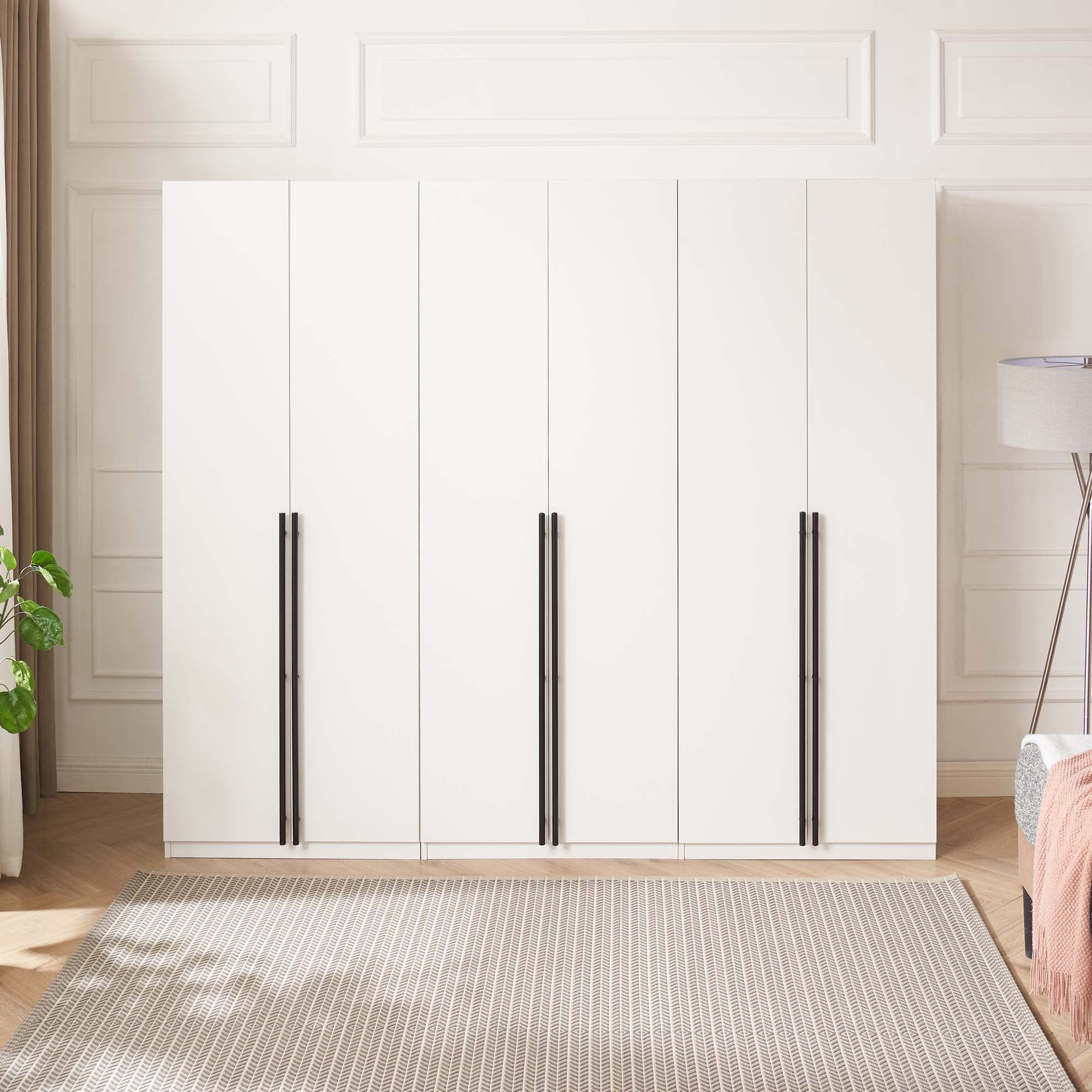 Lee 3-Piece Module Wardrobe Closet in White - Image 2