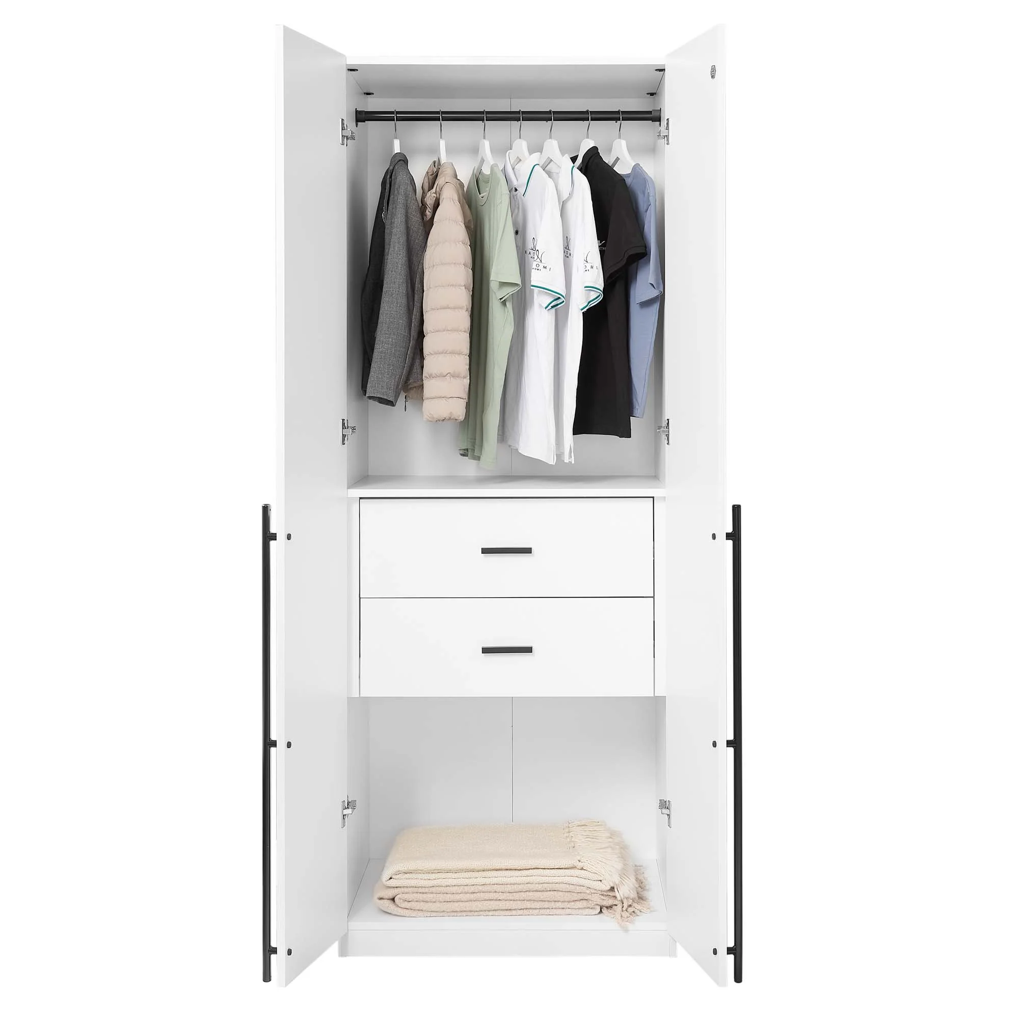 Lee Wardrobe Closet 2.0 in White - Image 6