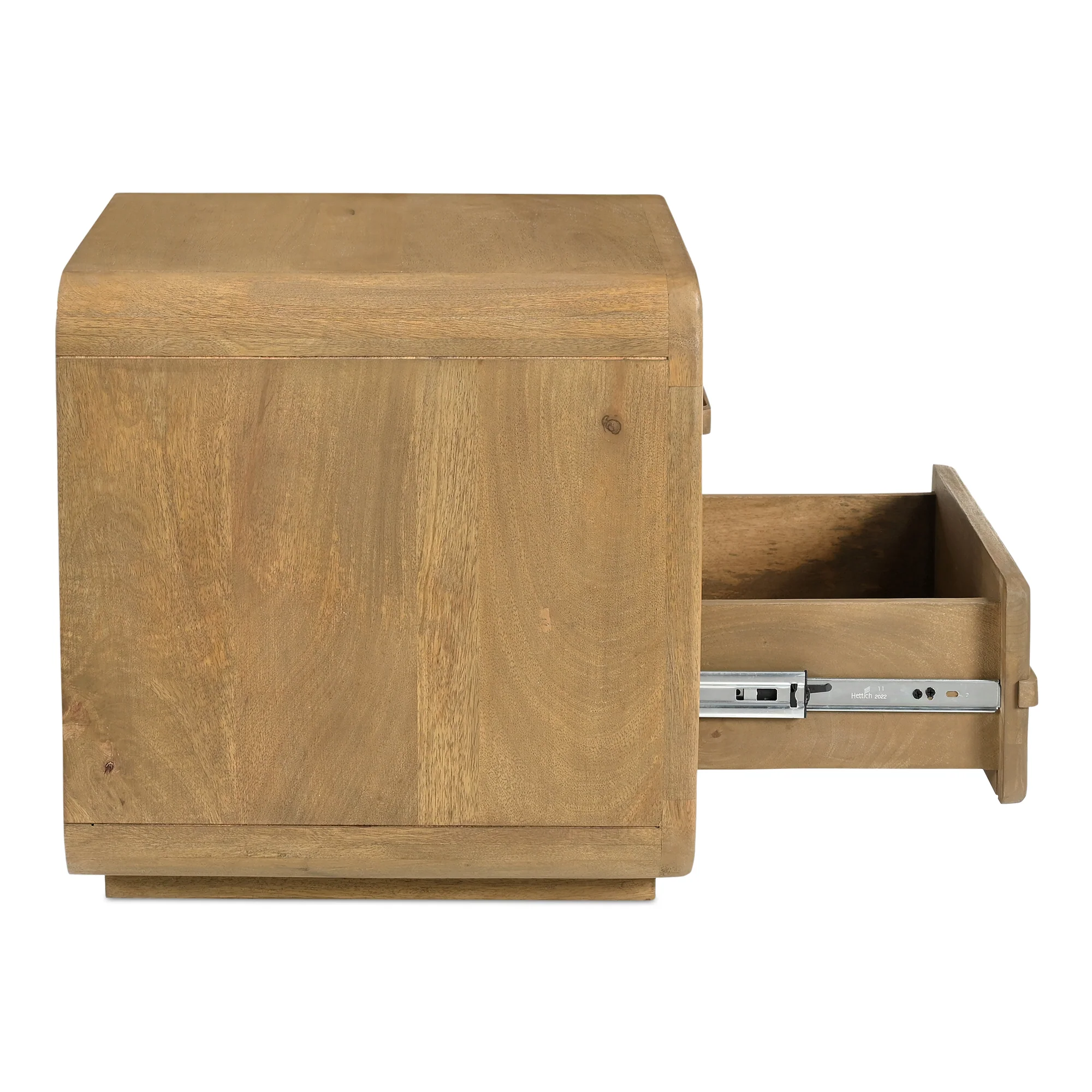 Lennon Vintage Brown Nightstand - Image 9
