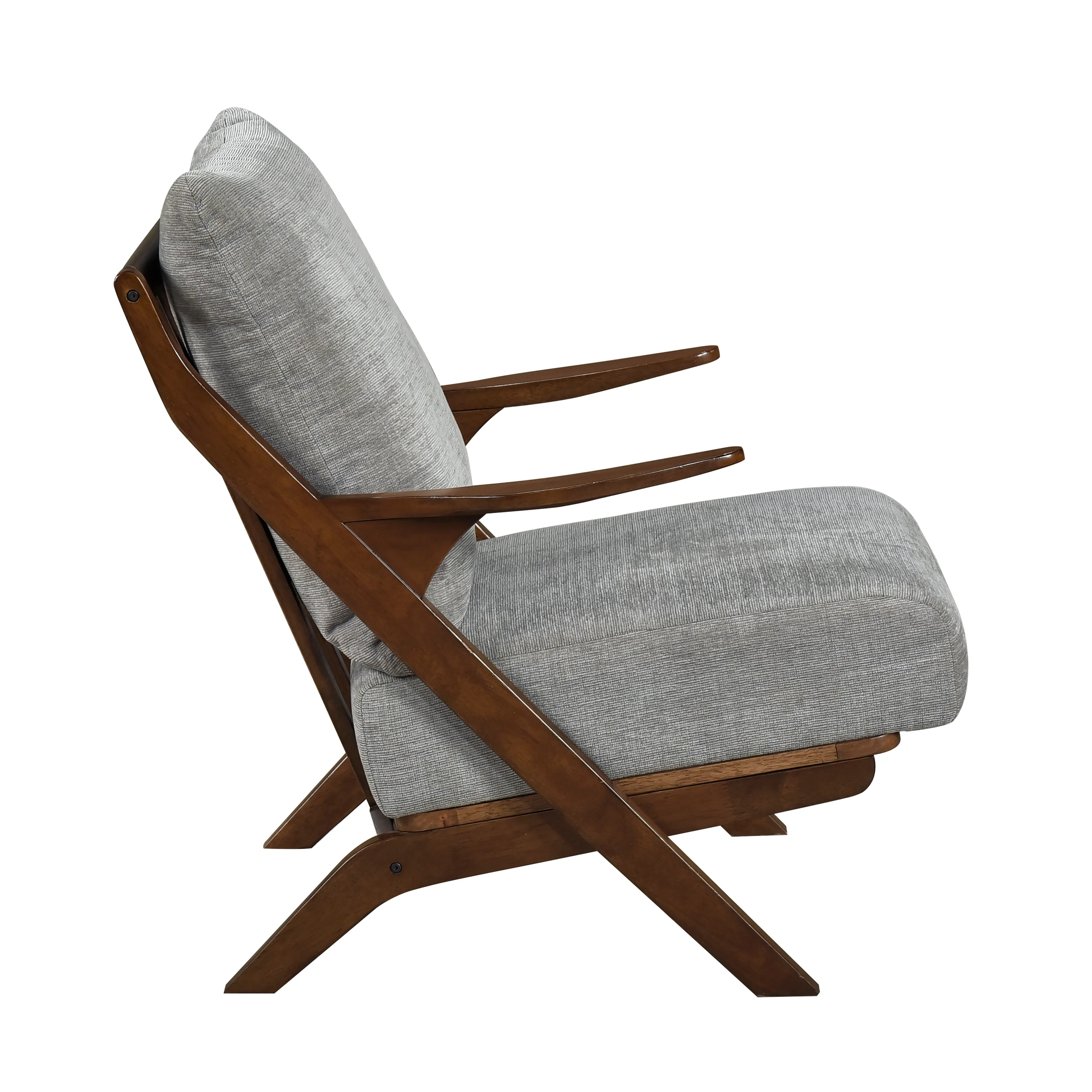 Lennox Gray Pascal brown Accent Chair - Image 3