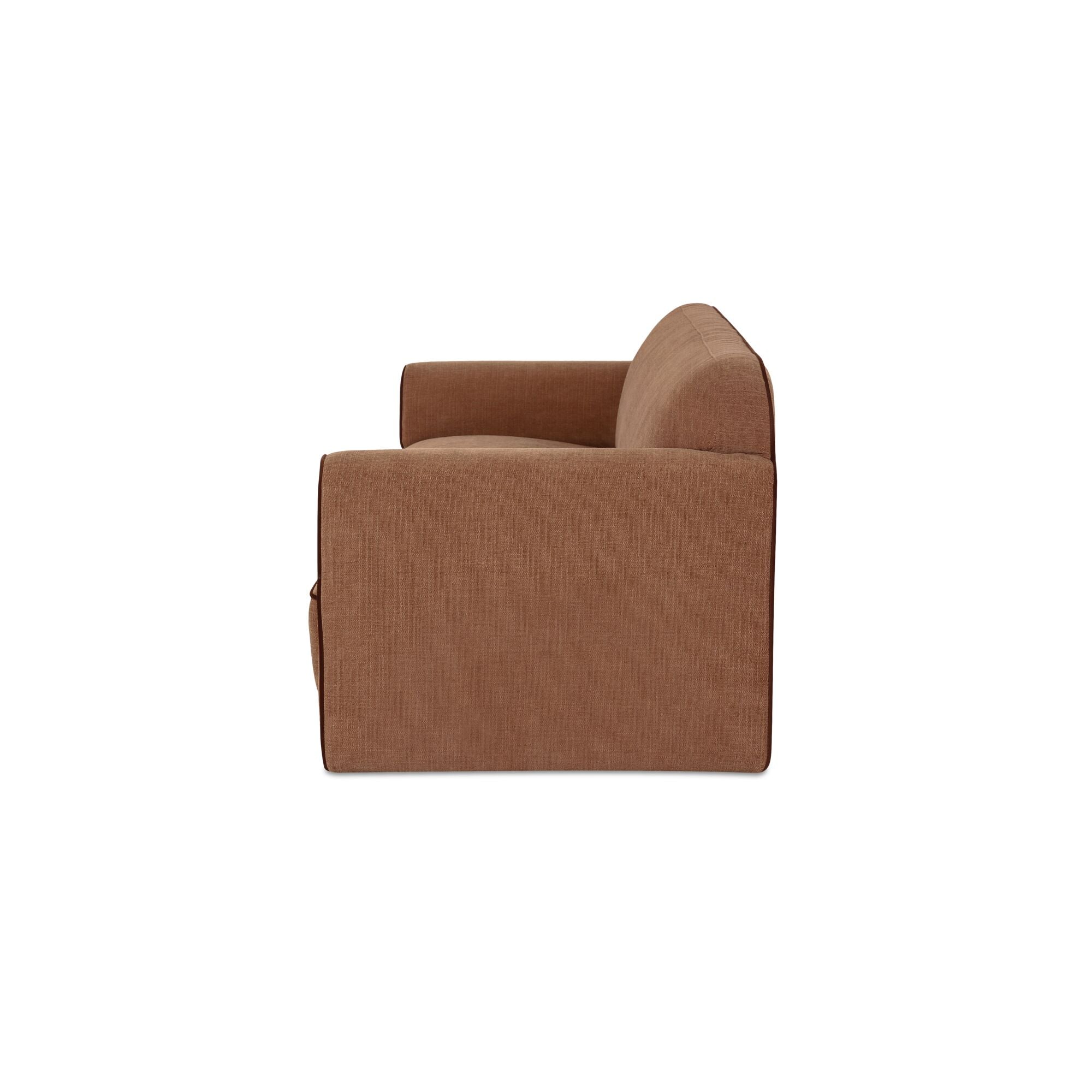 Leo Light Brown Sofa - Image 5