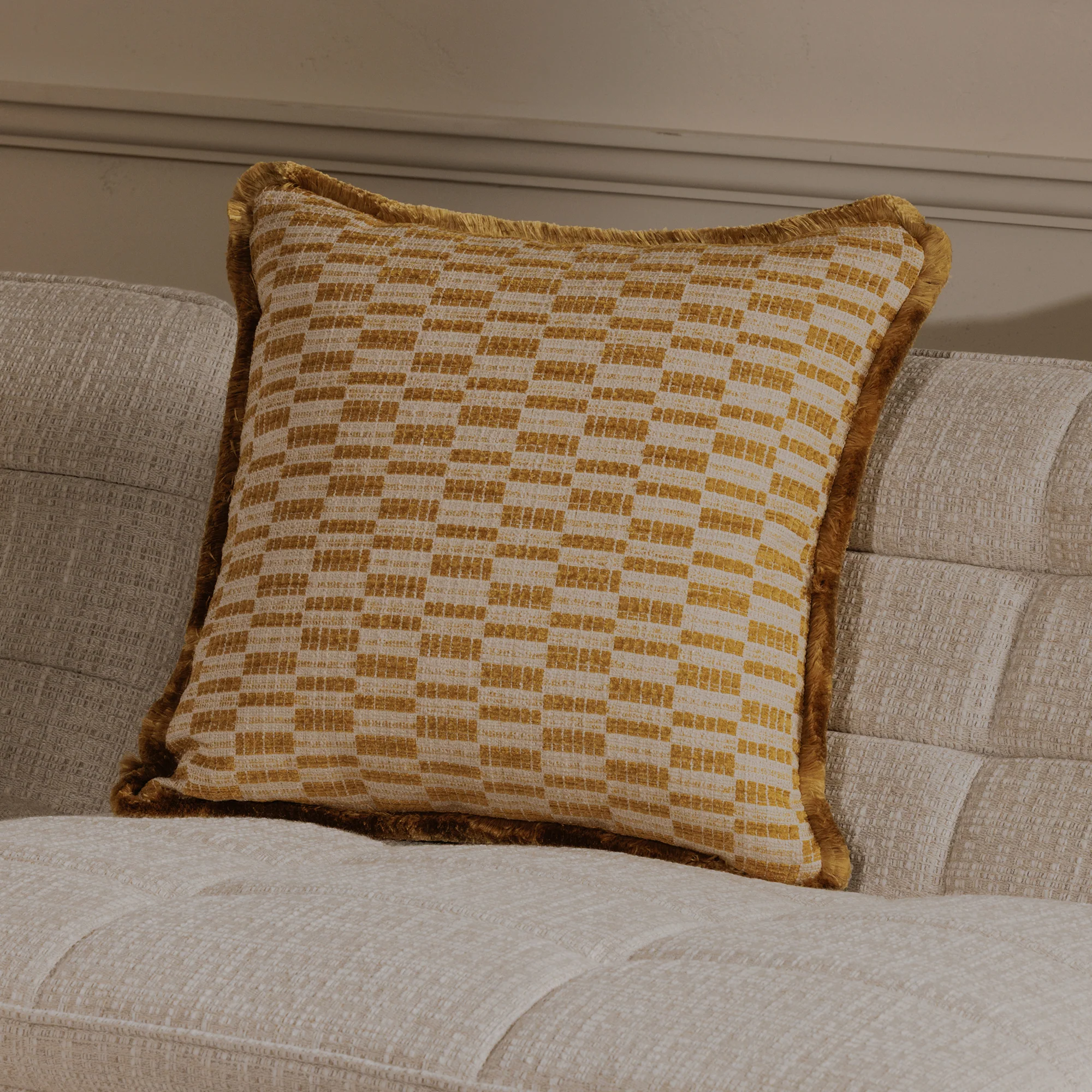 Leone Chartreuse Cushion - Image 5