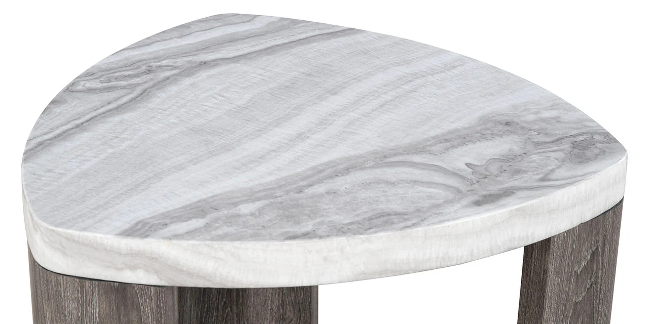 Levis Gray Triangle End Table - Image 3