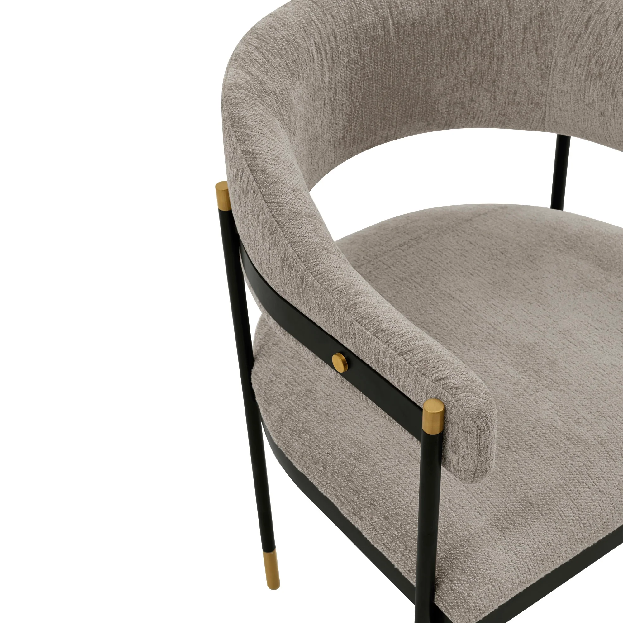 Lia Dining Armchair in Stone - Image 5