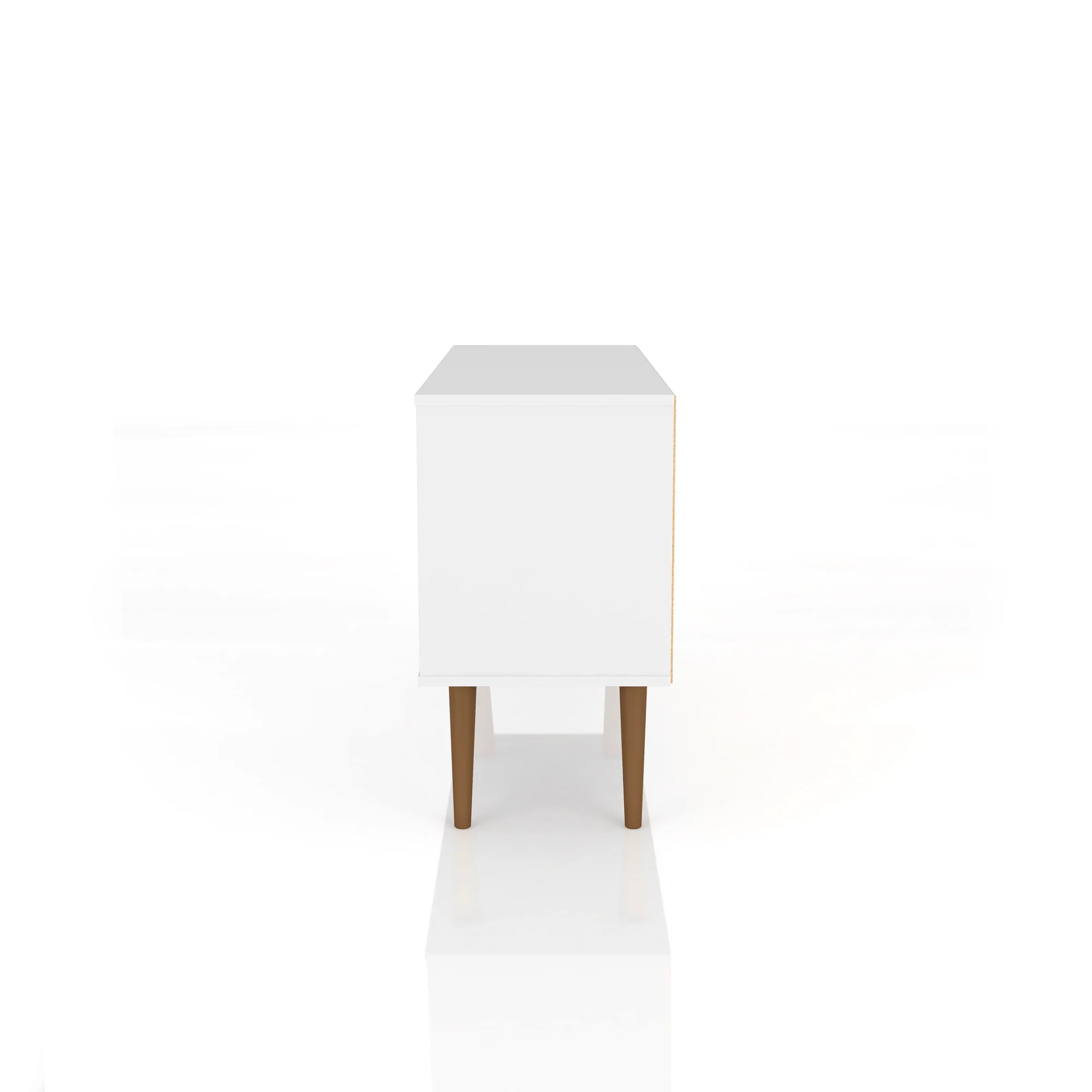 Liberty 42.52 TV Stand in White and Aqua Blue - Image 6