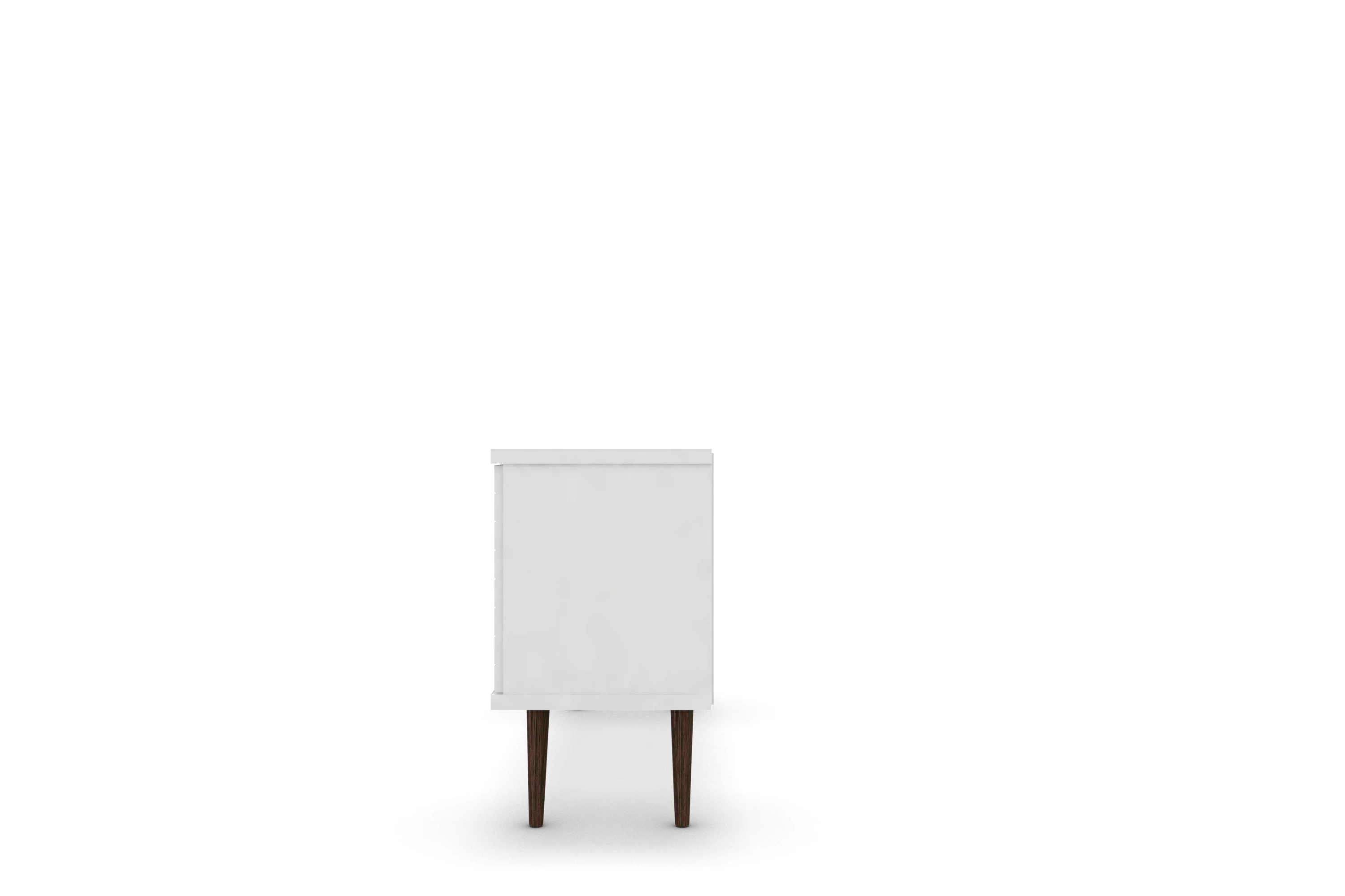 Liberty 53.14" Mid-Century Modern TV Stand in White - Image 5