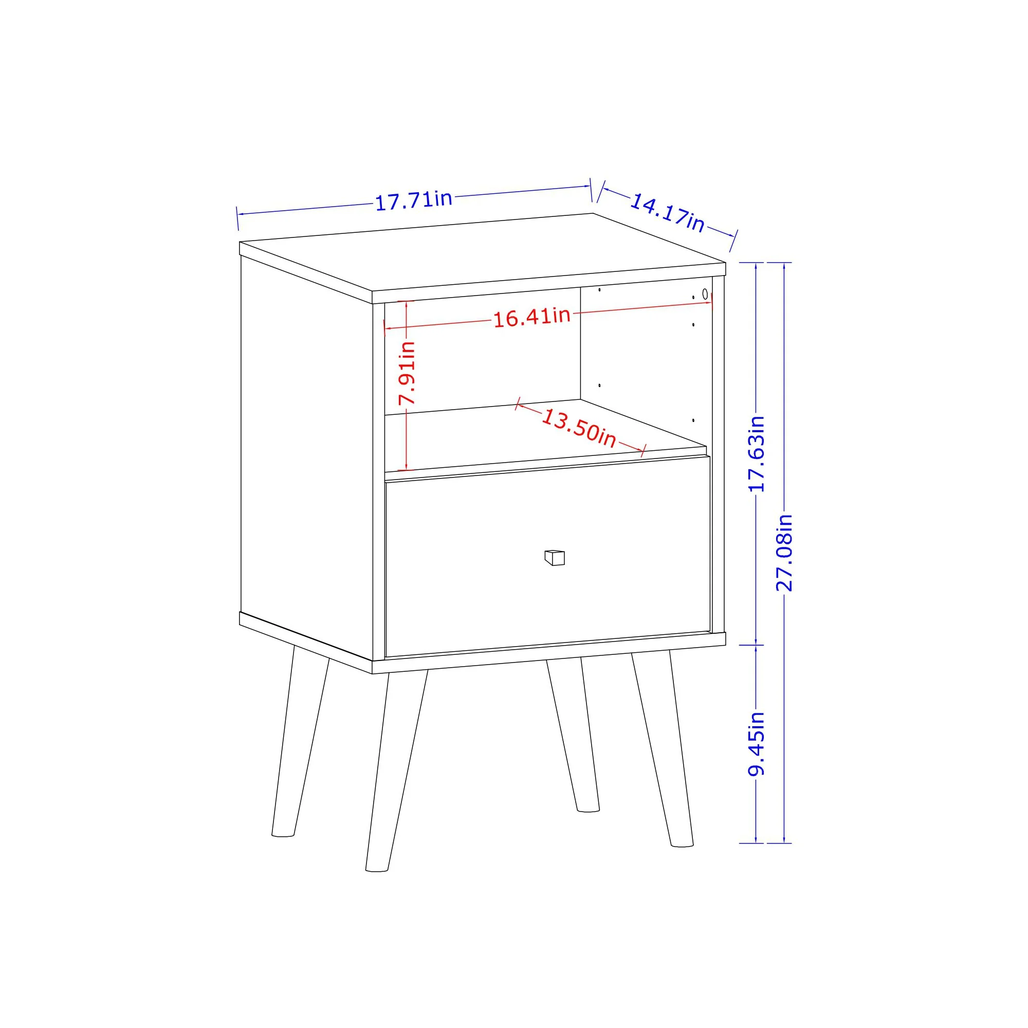 Liberty Nightstand 1.0 in Black - Image 3