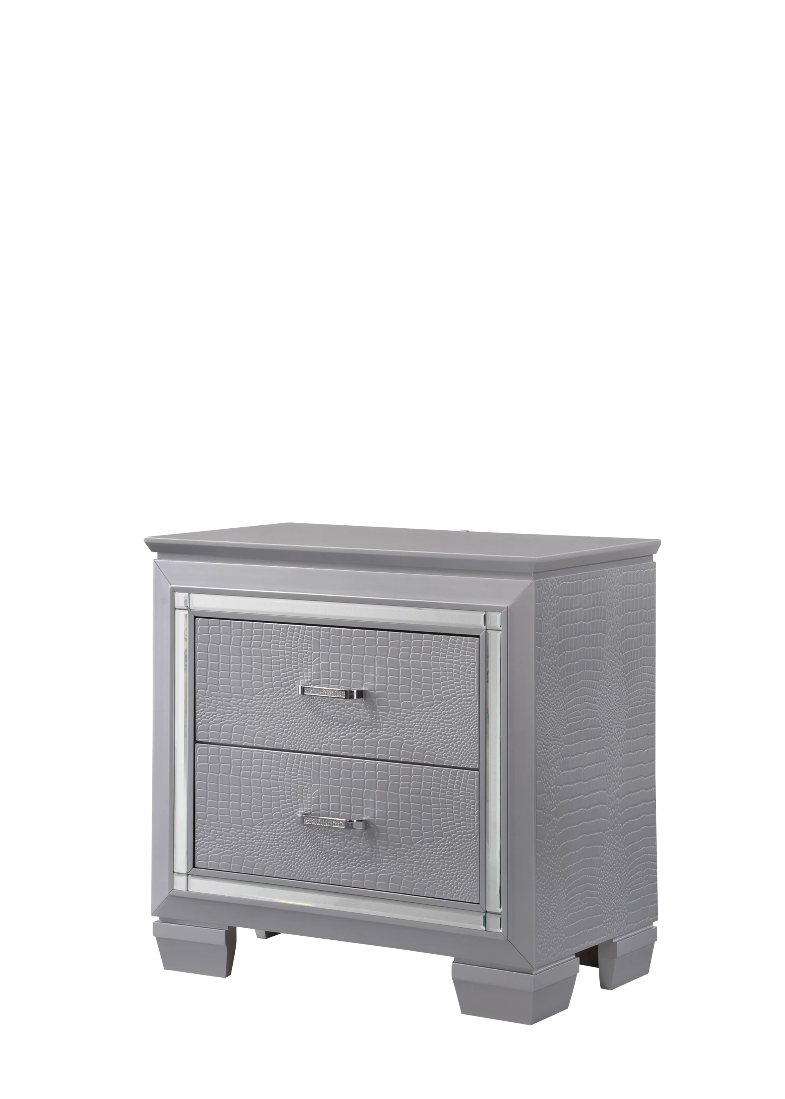 Lillian Silver LED Panel Bedroom Set - Image 6