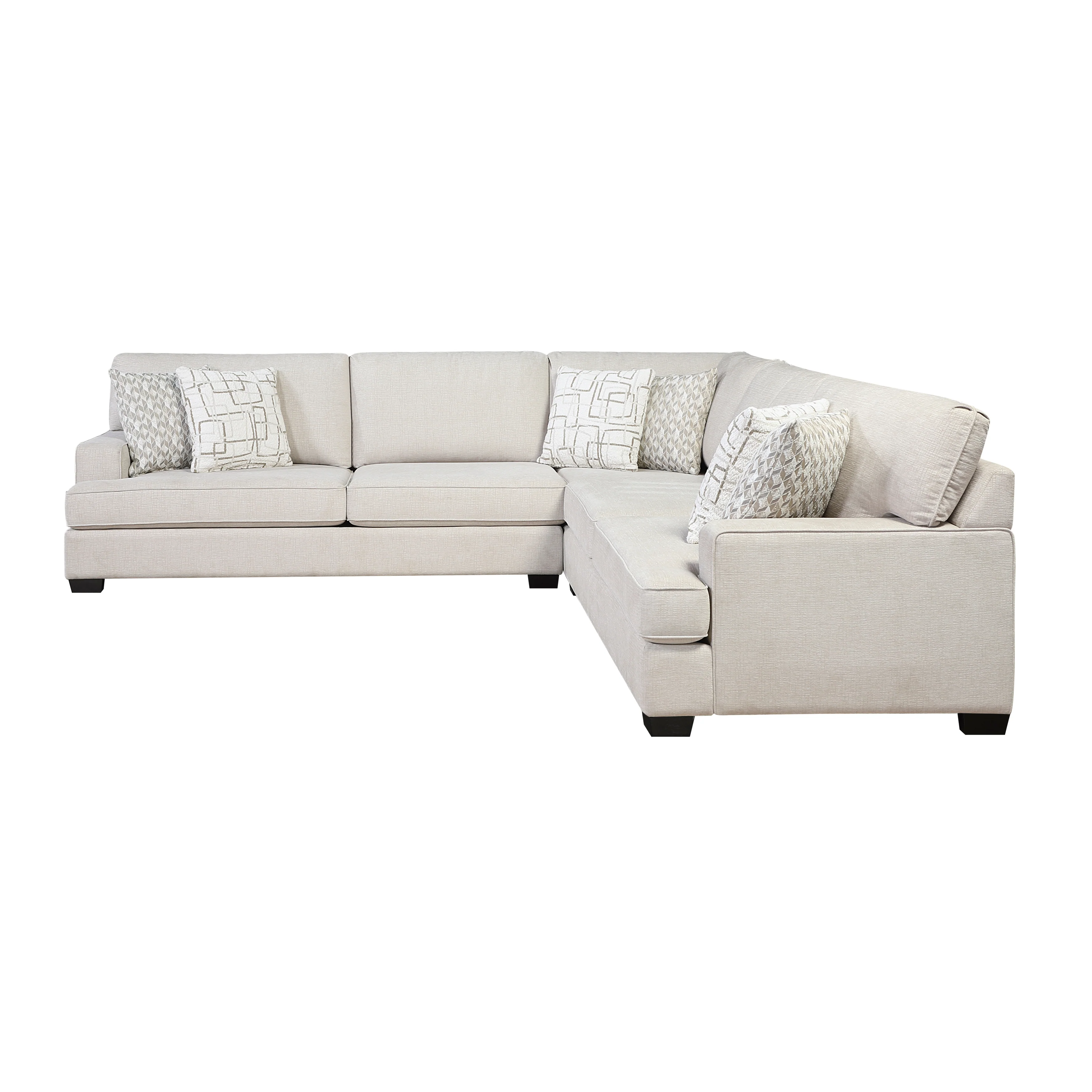 Lincoln Beige 3-Piece Sectional - Image 2