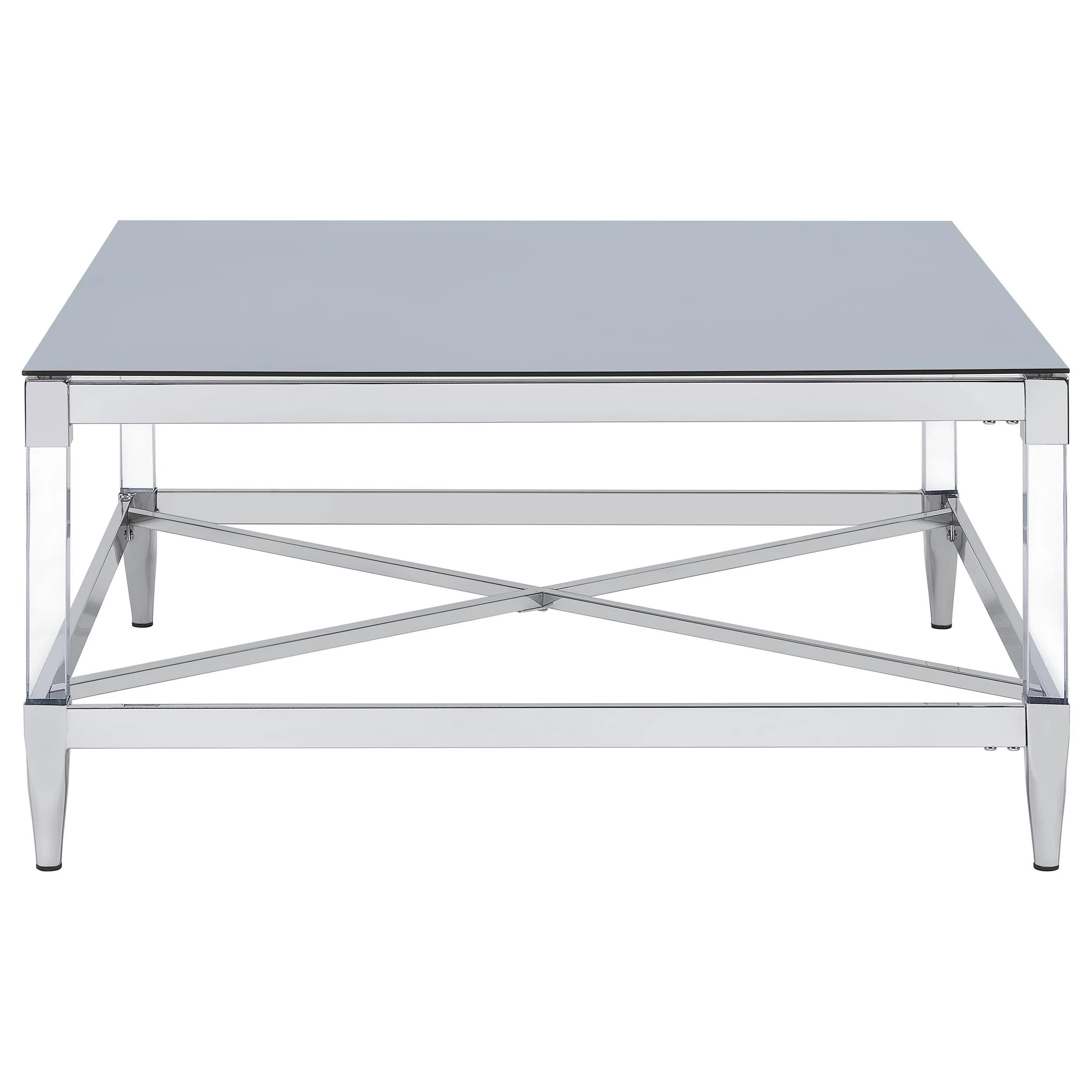 Lindley Chrome 3-piece Square Coffee and End Table Set - Image 8