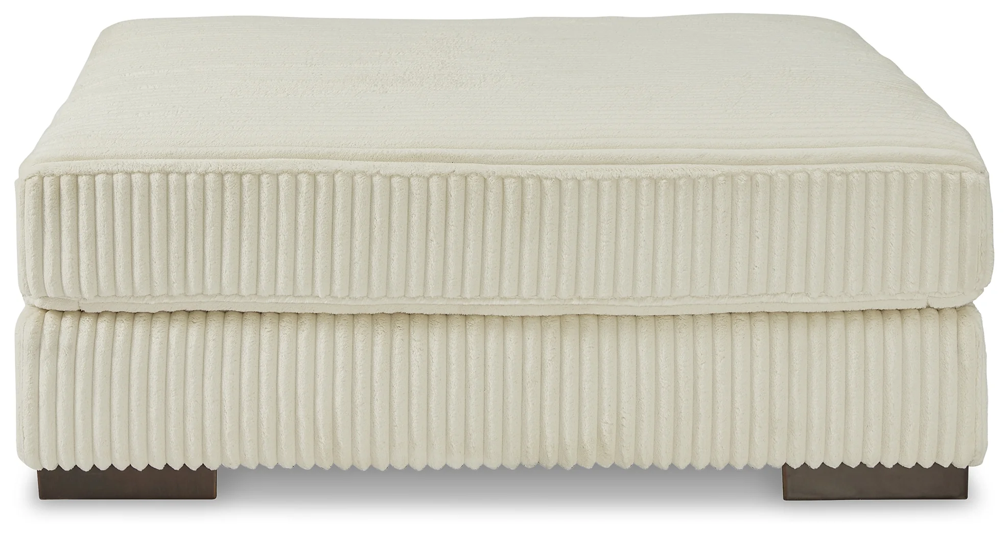 Lindyn Ivory 2-Piece Sectional, Chaise and Oversized Ottoman - Image 2