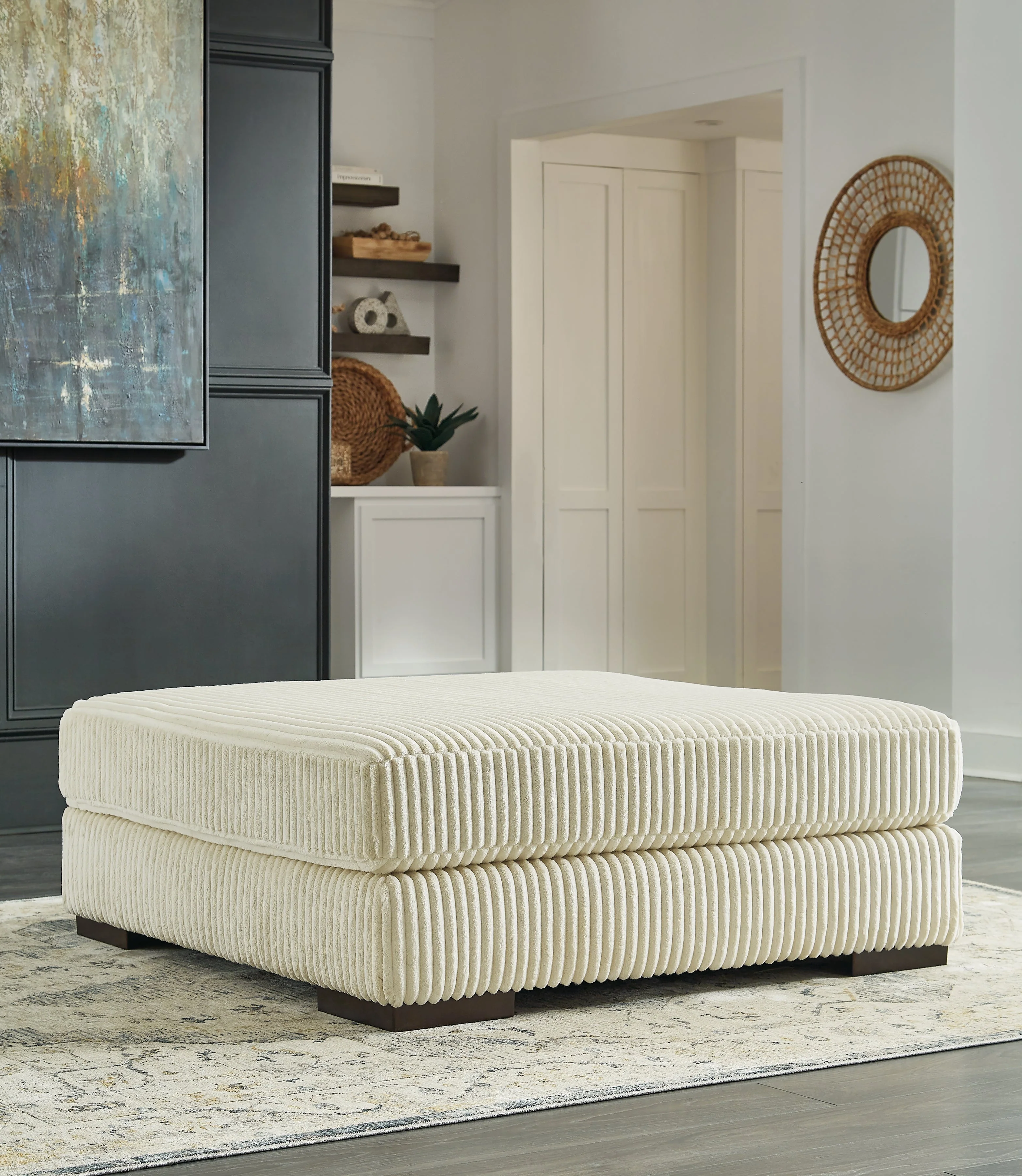 Lindyn Ivory 2-Piece Sectional, Chaise and Oversized Ottoman (Online Special Price) - Image 17