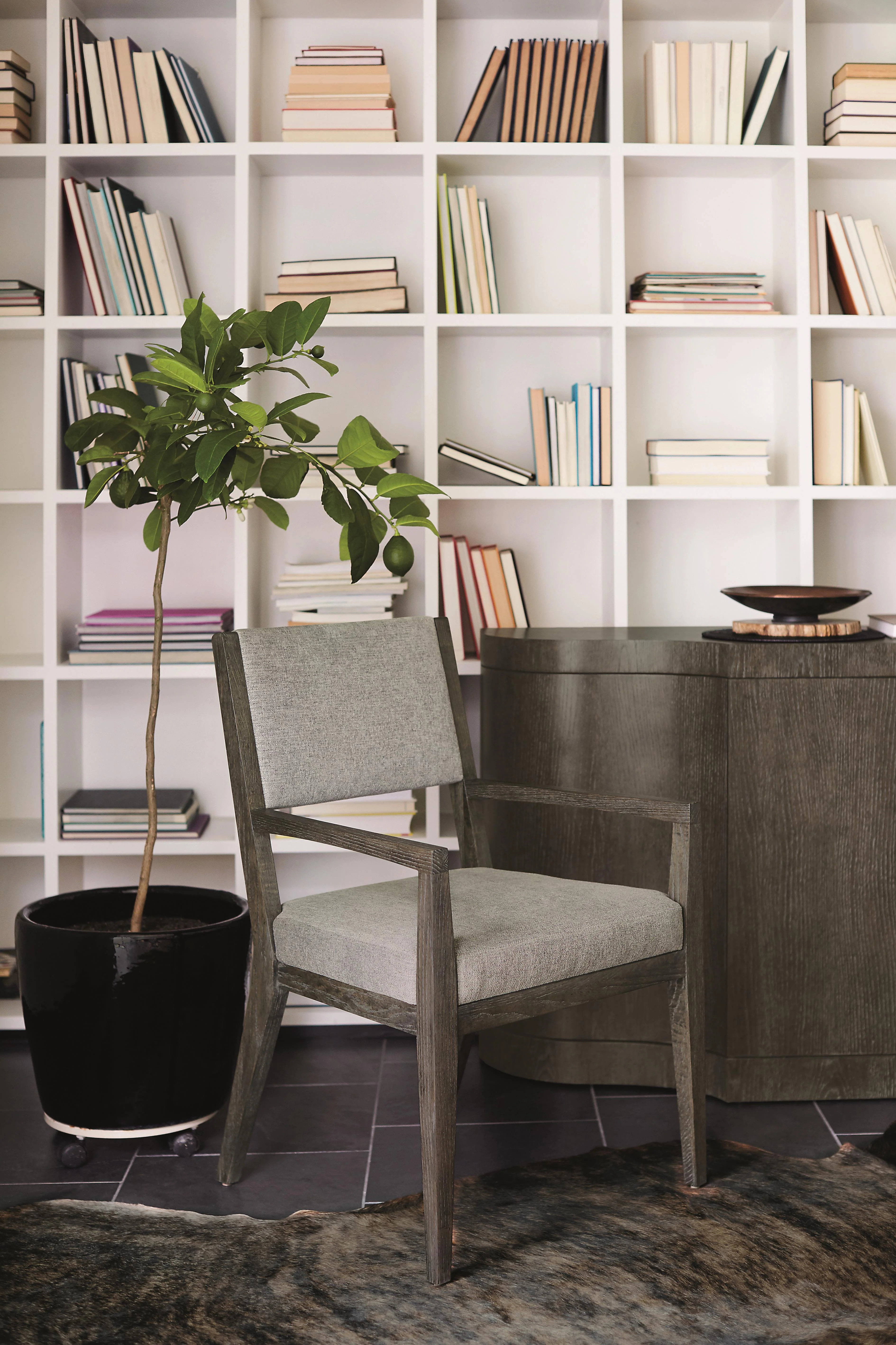 Linea Textured Graphite/Cerused Charcoal Buffet - Image 9