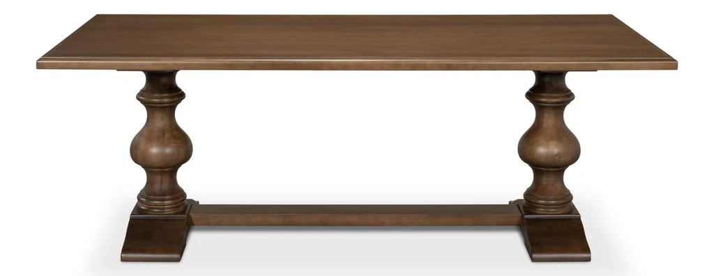 Lionisio Brown Trestle Dining Table - Image 2