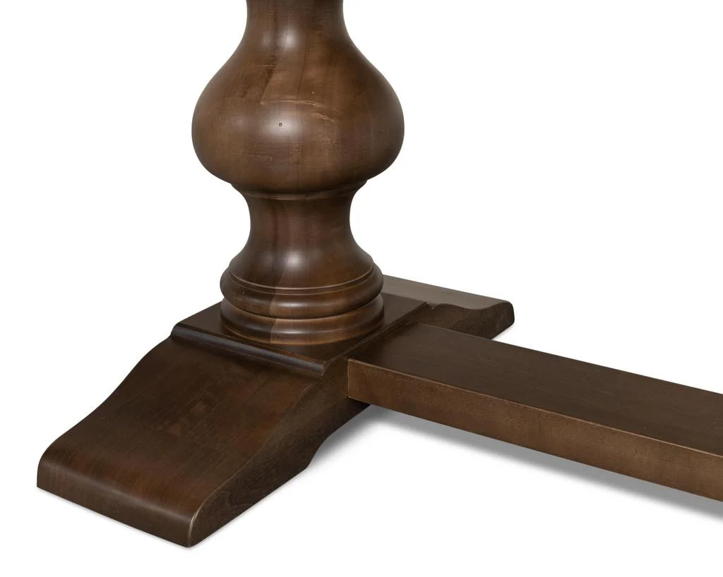 Lionisio Brown Trestle Dining Table - Image 7