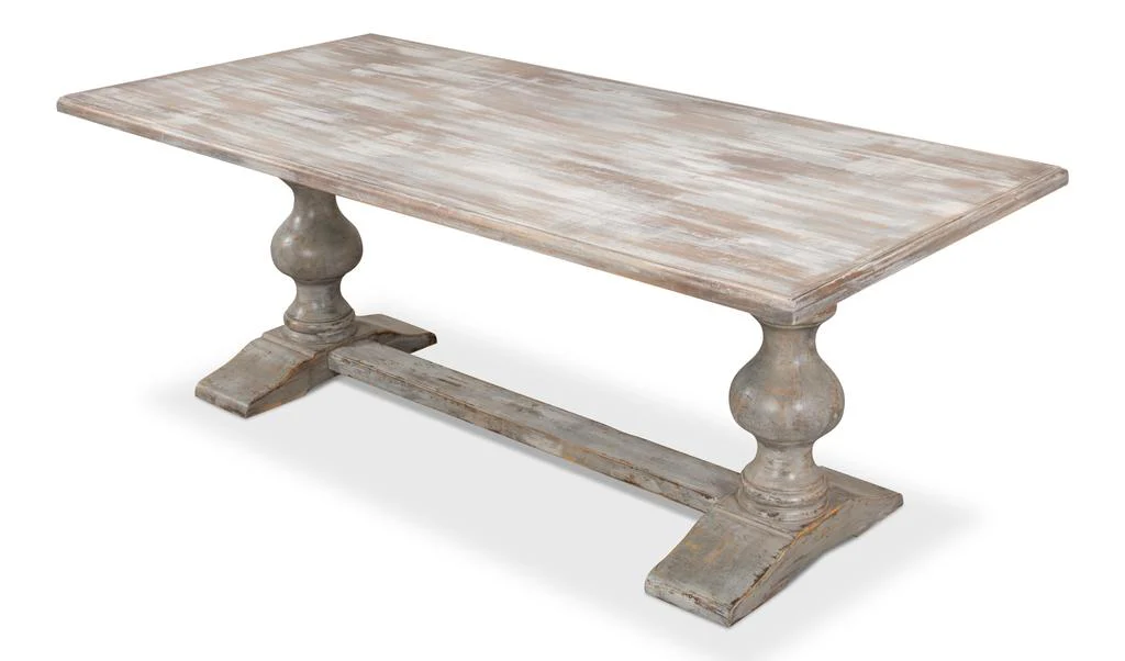 Lionisio Grey Trestle Dining Table - Image 10