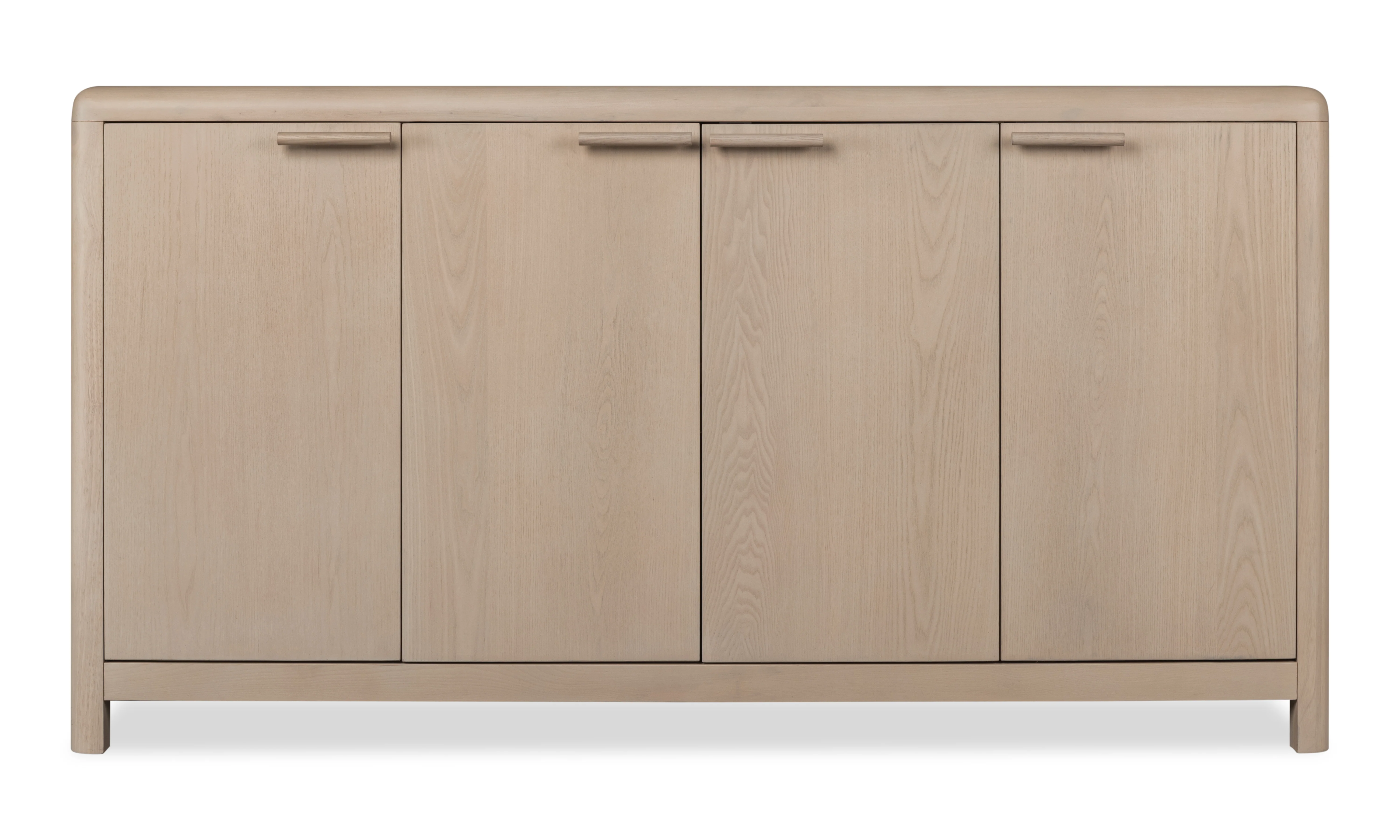 Liv Four Door Ash Wood Sideboard in White Sand - Image 3