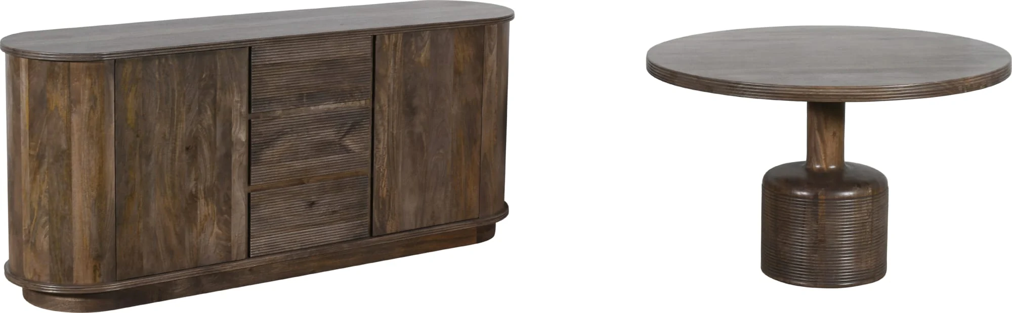 Liyana Natural Tan Solid Wood Round Dining Table - Image 6