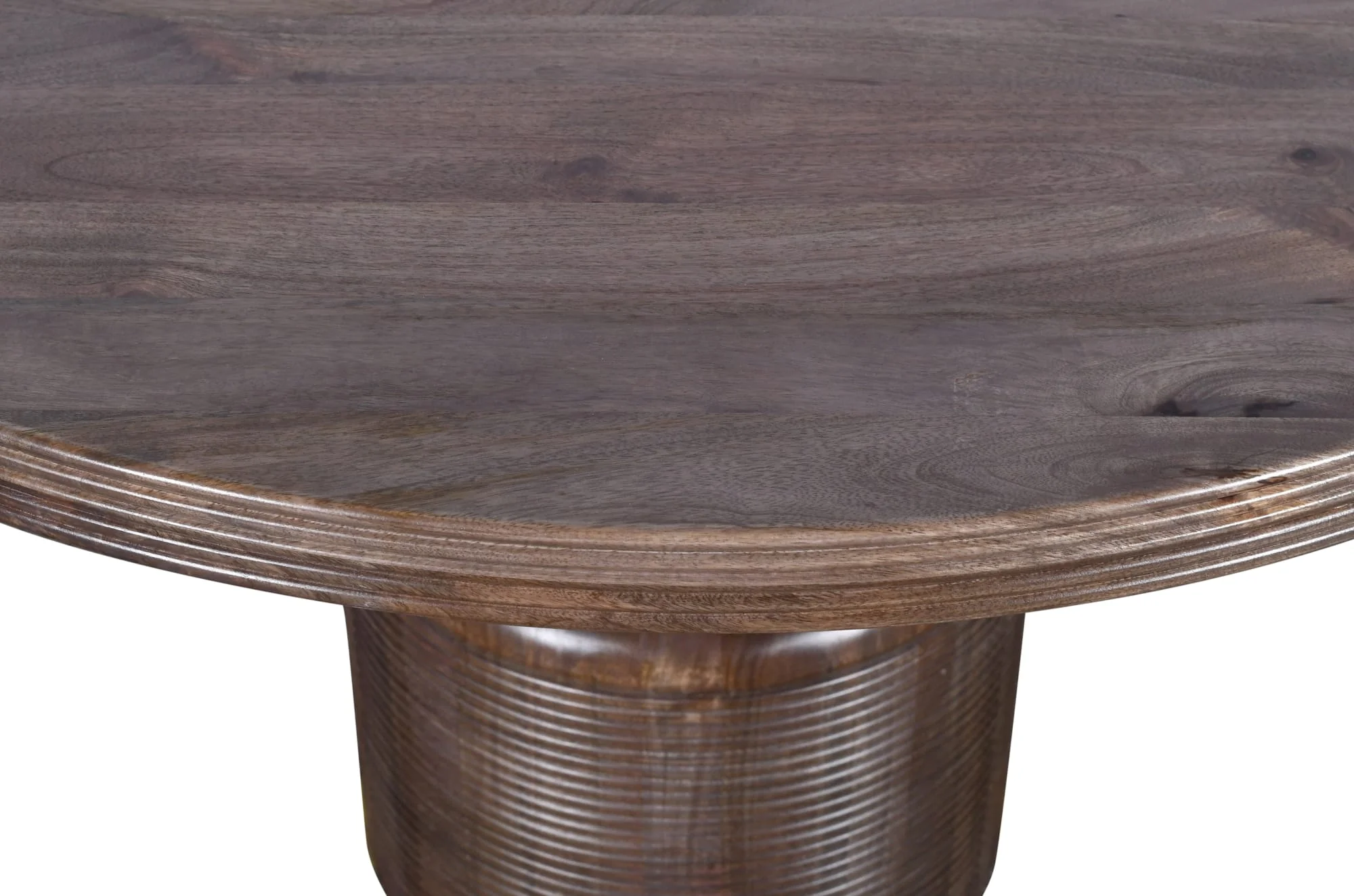 Liyana Natural Tan Solid Wood Round Dining Table - Image 8