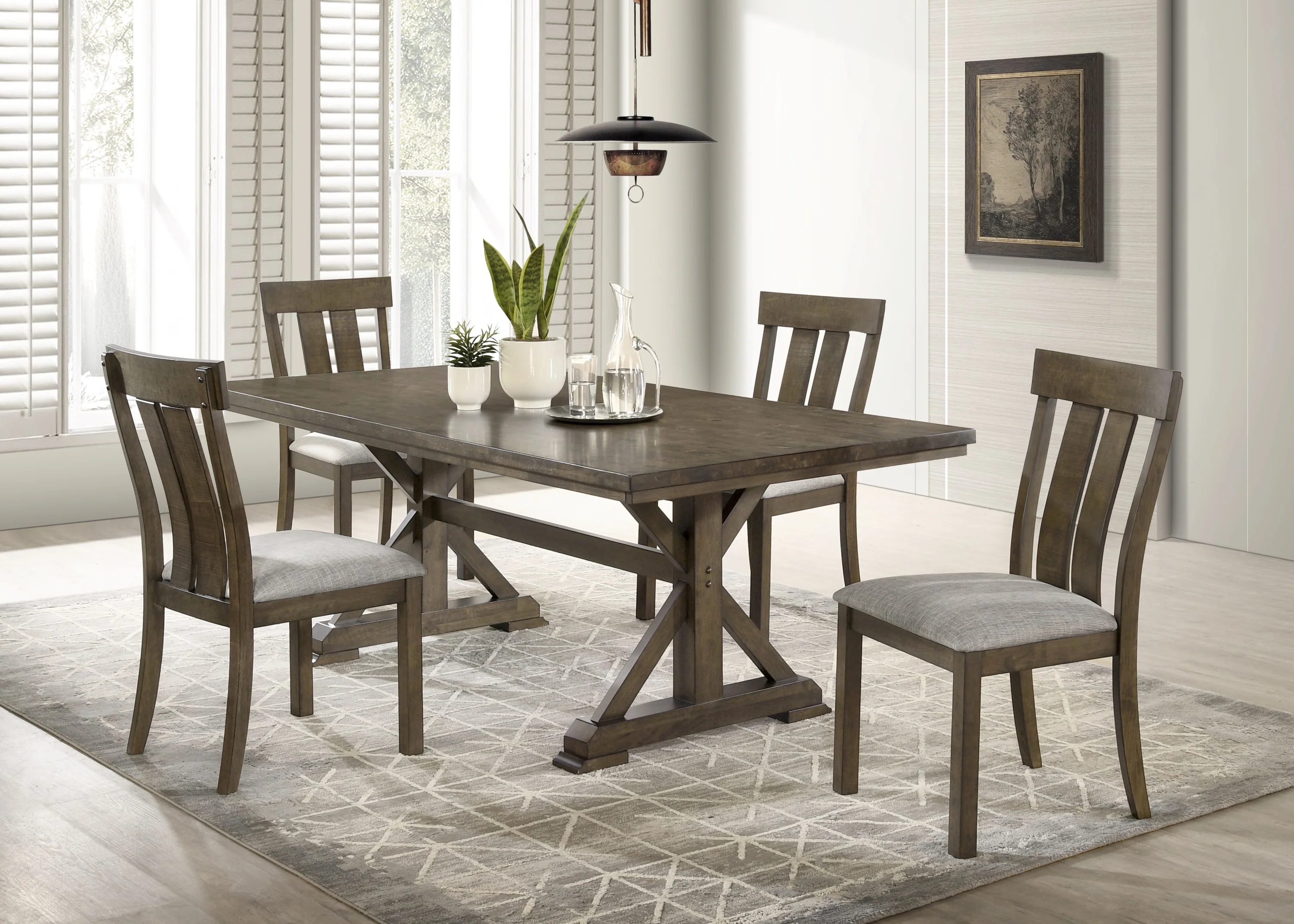 Lloyd Brown/Gray Dining Set - Image 3