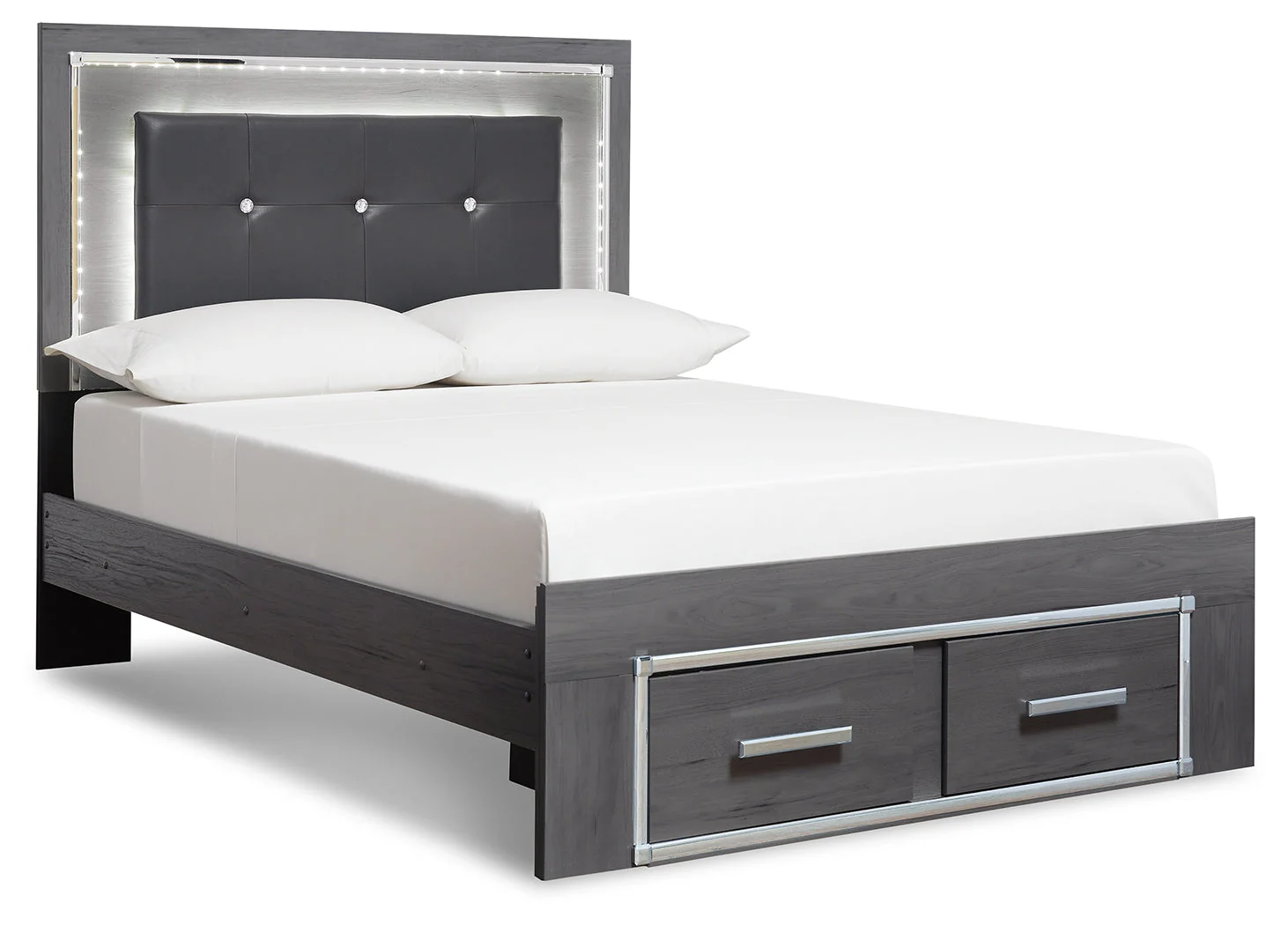 Lodanna Gray Full Storage Bed & Chest & Nightstand (Online Special Price) - Image 2