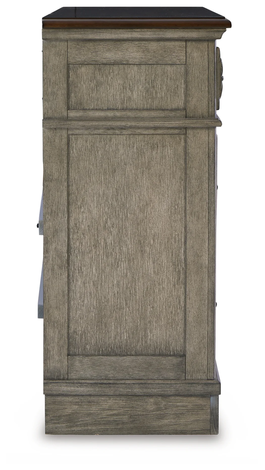 Lodenbay Antique Gray/Brown Queen Upholstered Panel Bedroom Set with Dresser and Nightstand - Image 5