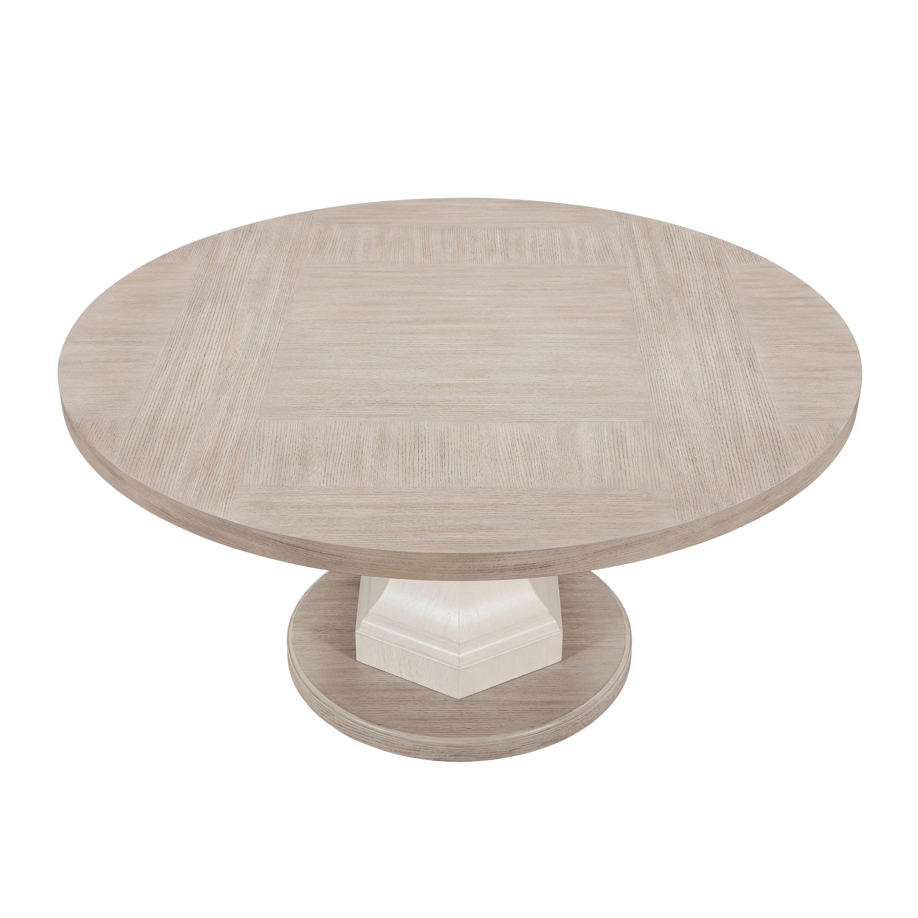 Lofton Light Gray/White/Ivory 5-Piece Round Dining Table Set - Image 3