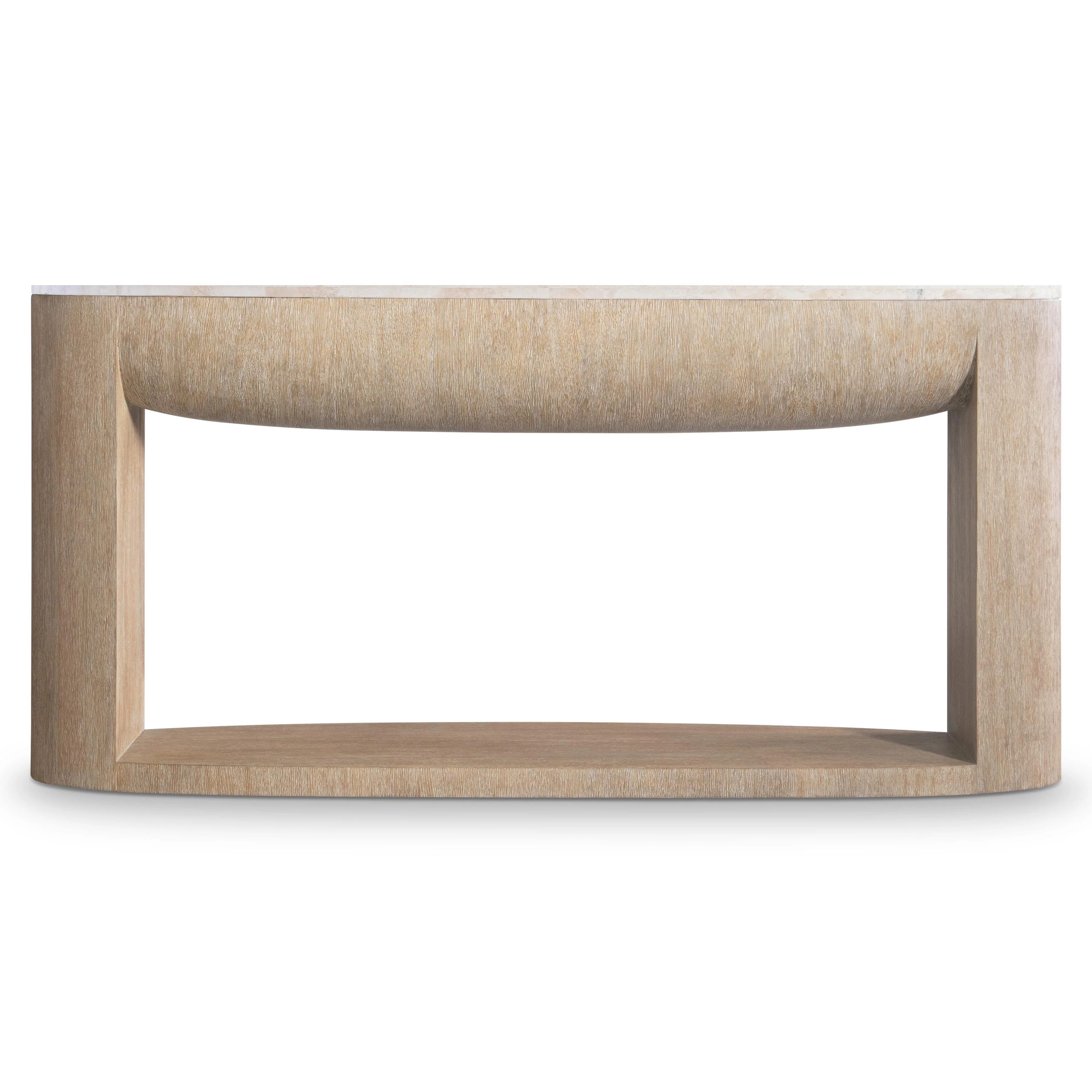 Loggia Travertine/Aria Console Table (Cast Resin Base) - Image 3