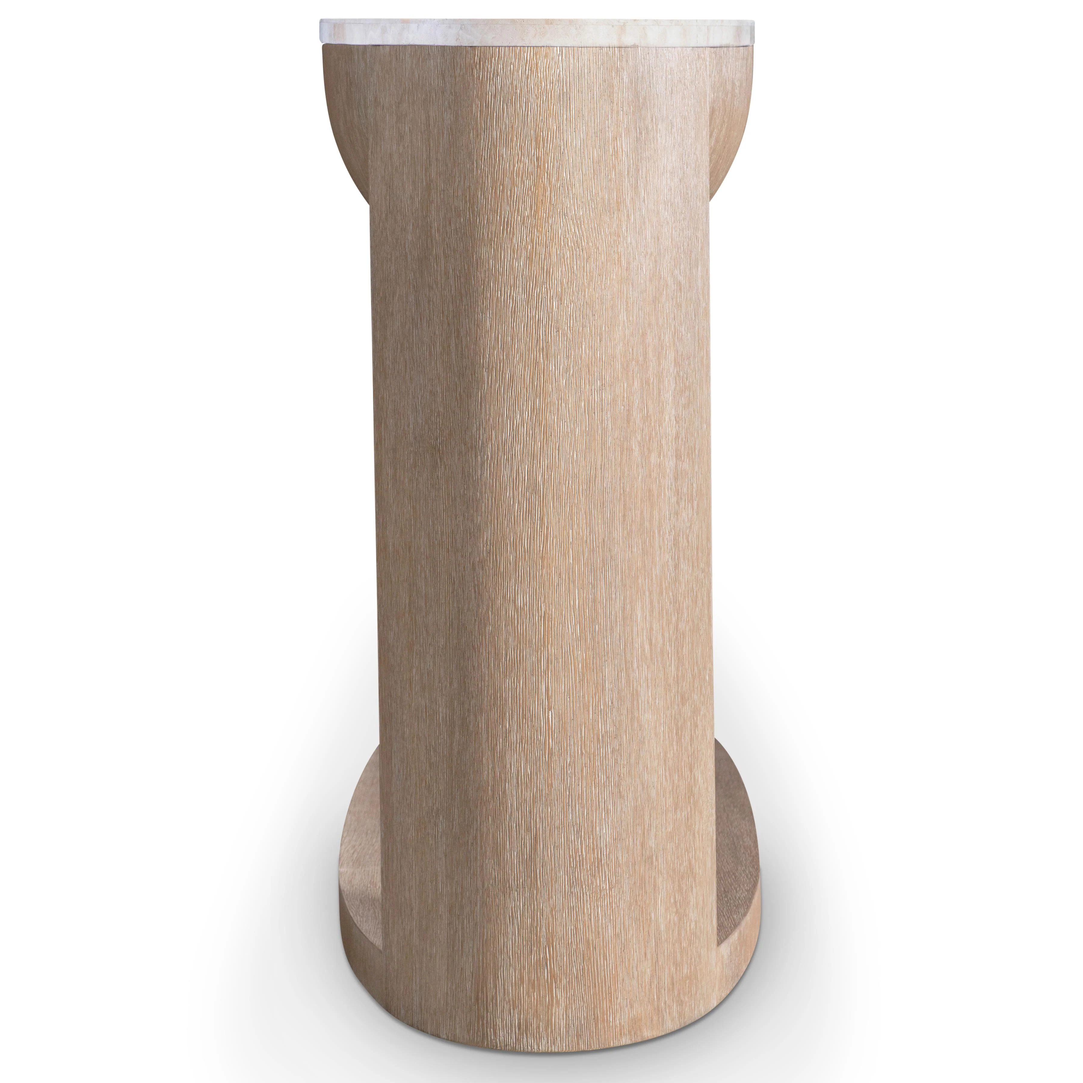 Loggia Travertine/Aria Console Table (Cast Resin Base) - Image 4